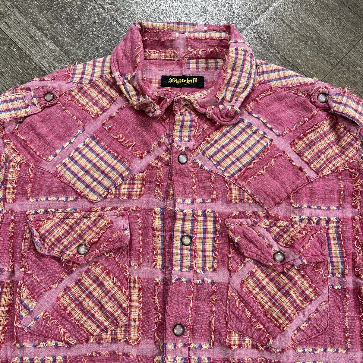 Beauty Beast 2000s Shinehill Patchwork Plaid Western Distressed Vtg Style Size US M / EU 48-50 / 2 - 3 Thumbnail