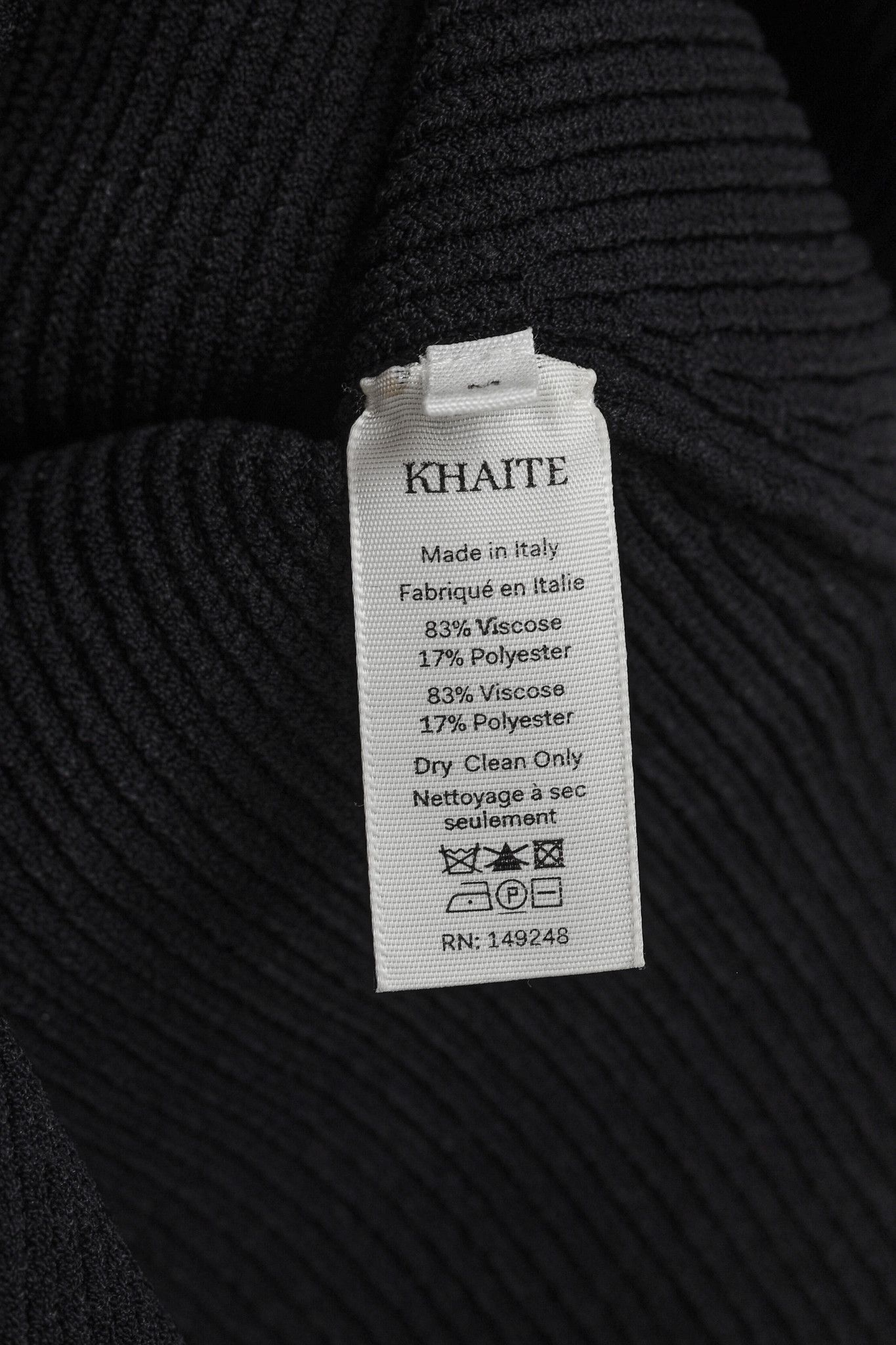 KHAITE KHAITE Maddy Black Ribbed Bustier Sweater Size M / US 6-8 / IT 42-44 - 8 Thumbnail