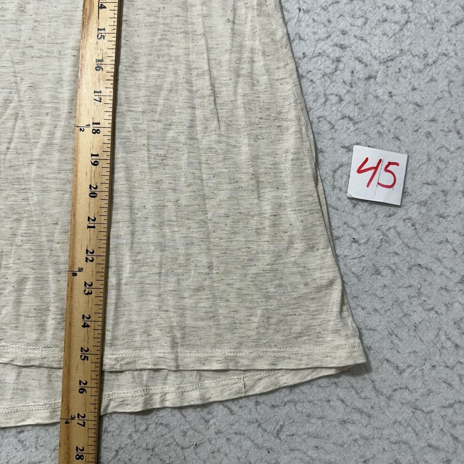 Old Navy Old Navy Medium Relaxed Lace-Up-Yoke Sparkle-Knit Top Beige Size M / US 6-8 / IT 42-44 - 9 Thumbnail