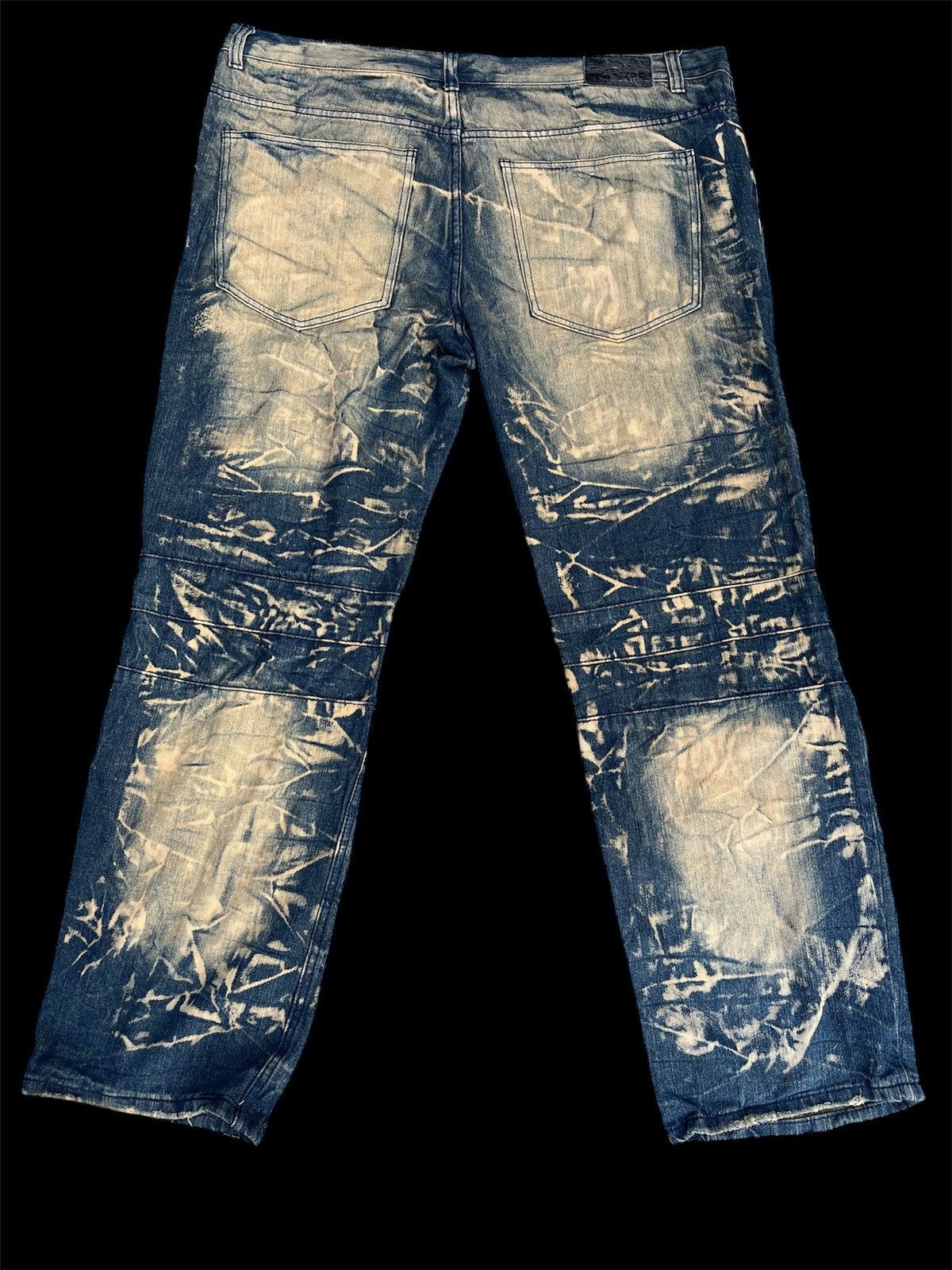 If Six Was Nine × Japanese Brand × Le Grande Bleu (L.G.B.) Baggy LGB Inspired Crazy Mudwash Denim Size US 38 / EU 54 - 2 Thumbnail
