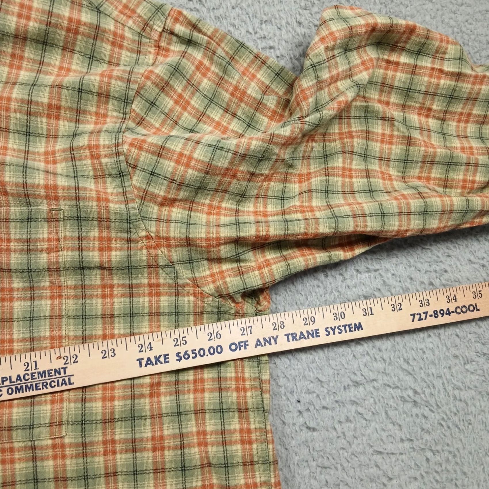 Royal Robbins Royal Robbins Plaid Shirt Men's XXL Green Orange Cotton Button Down Size US XXL / EU 58 / 5 - 7 Thumbnail