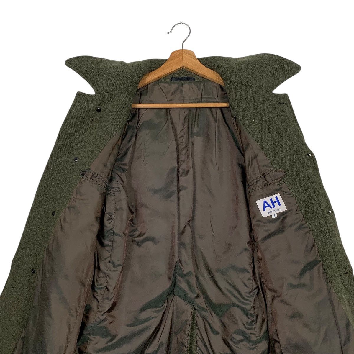 ABAHOUSE Japanese Brand Abahouse Wool Green Coat Size US M / EU 48-50 / 2 - 12 Thumbnail