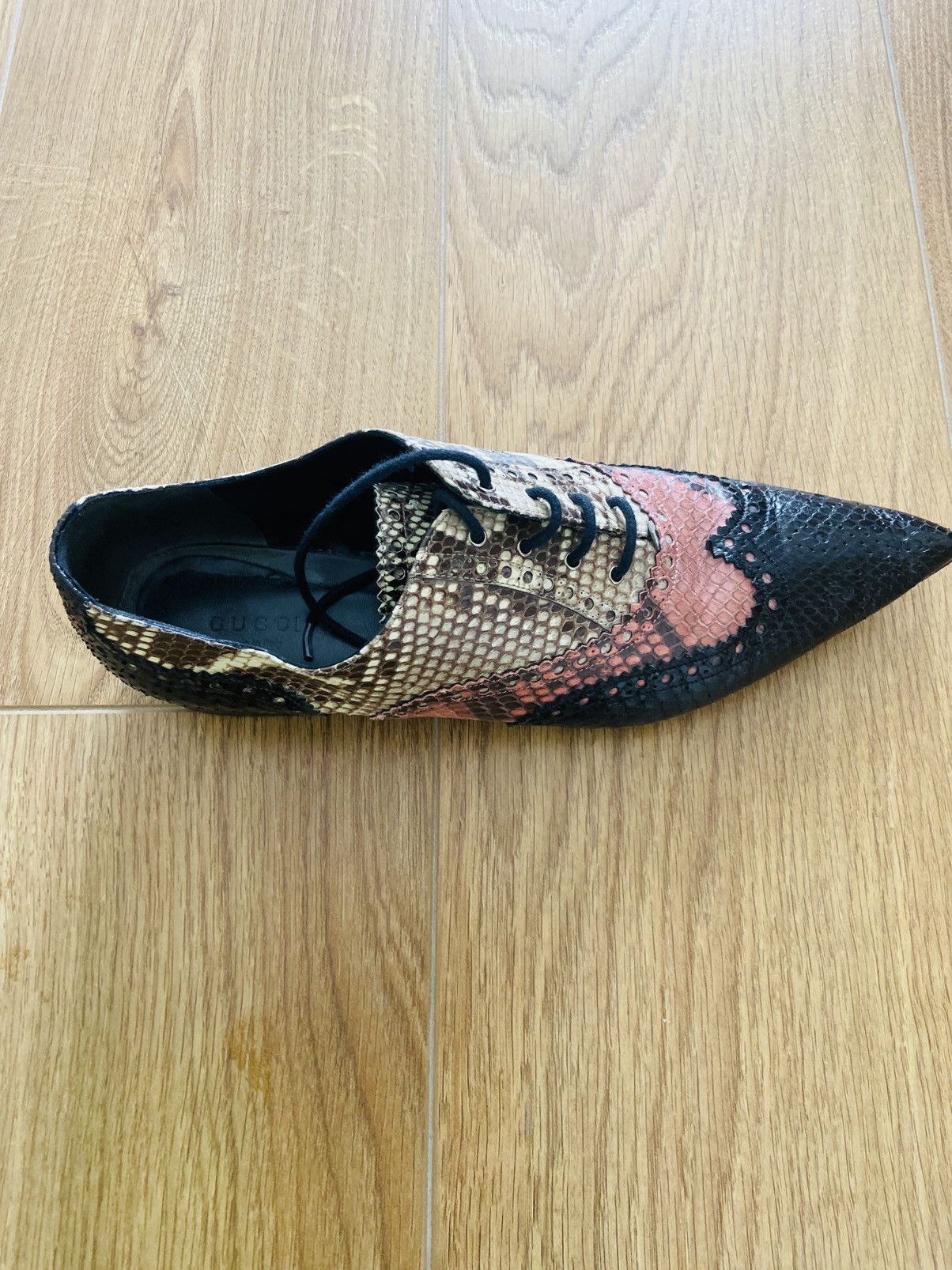 Gucci Gucci Brogue Lace Up Multucolor phyton Size US 9 / IT 39 - 3 Thumbnail
