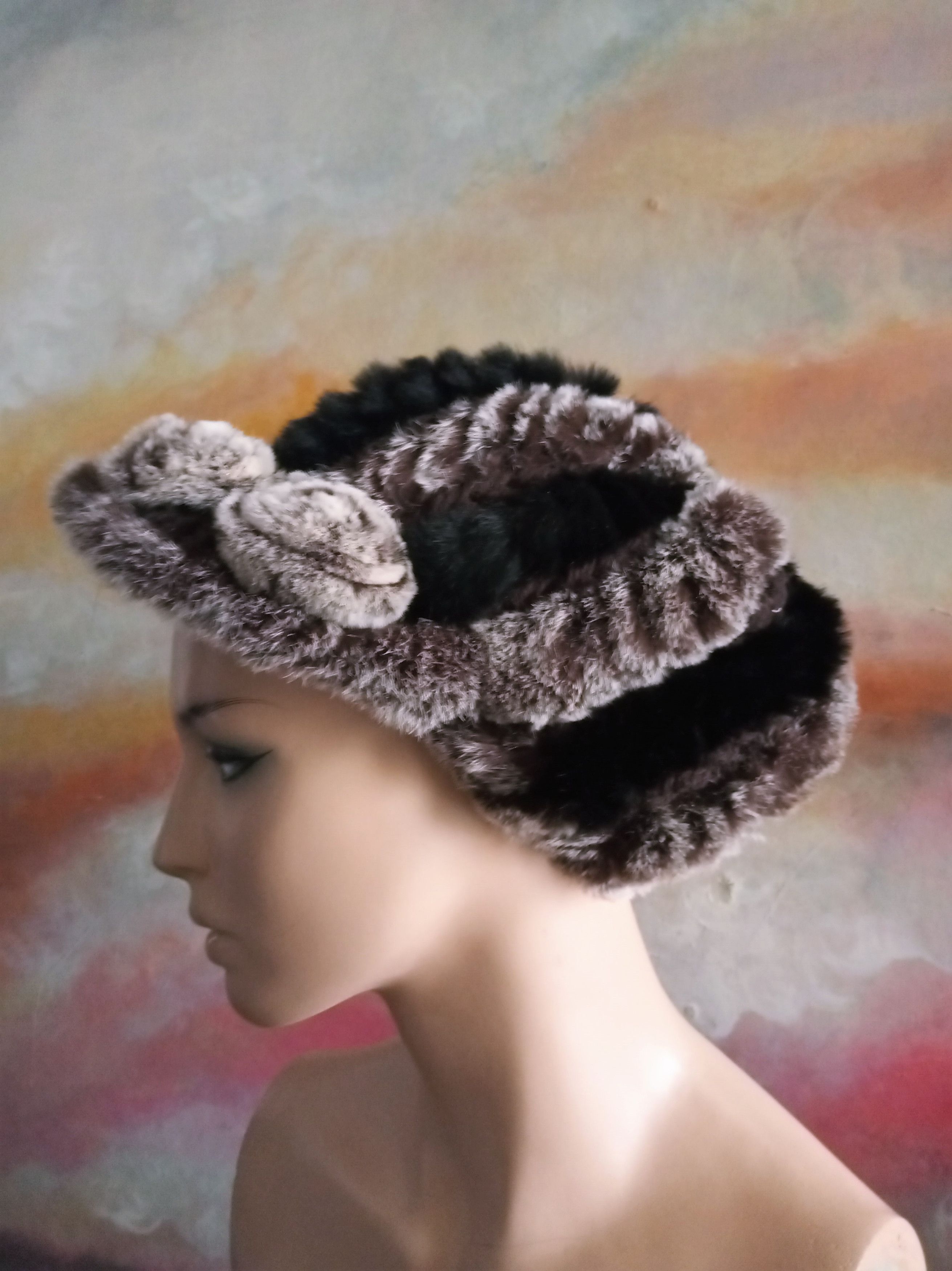 Other Unisex Real Rabbit Fur Hat Size ONE SIZE - 9 Thumbnail