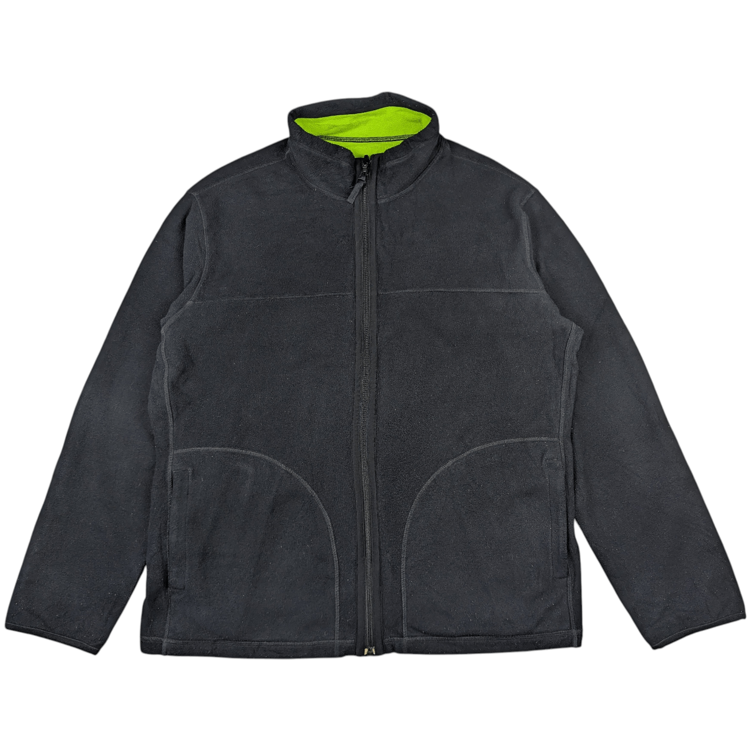 Uniqlo UNIQLO Reversible Black Yellow Sherpa Fleece Jacket Size US XL / EU 56 / 4 - 6 Thumbnail