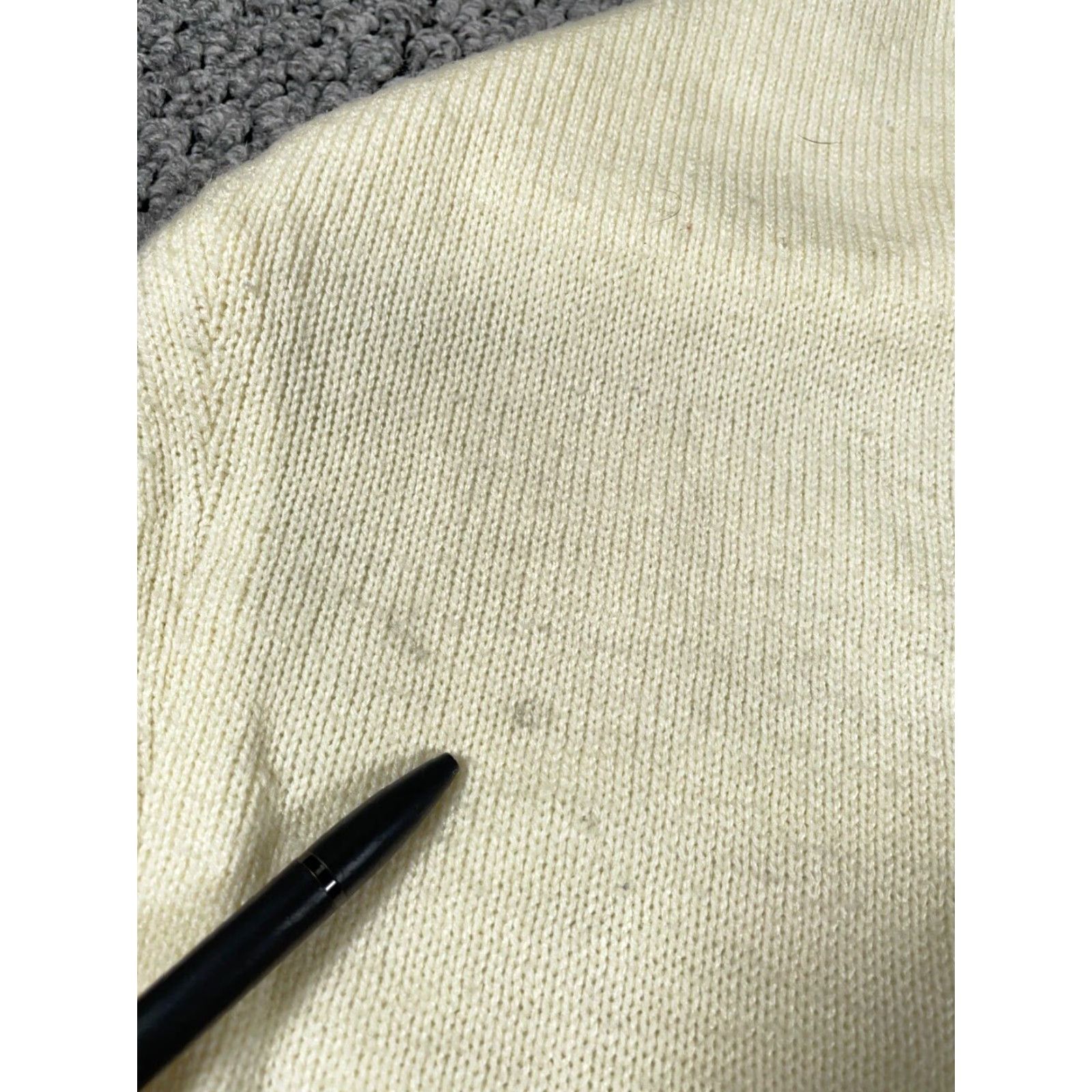 Vintage VINTAGE Boho Cardigan Womens Large Ivory Striped Lightweight Open-Front 80s Retro Sweater Womens Size L / US 10 / IT 46 - 5 Thumbnail