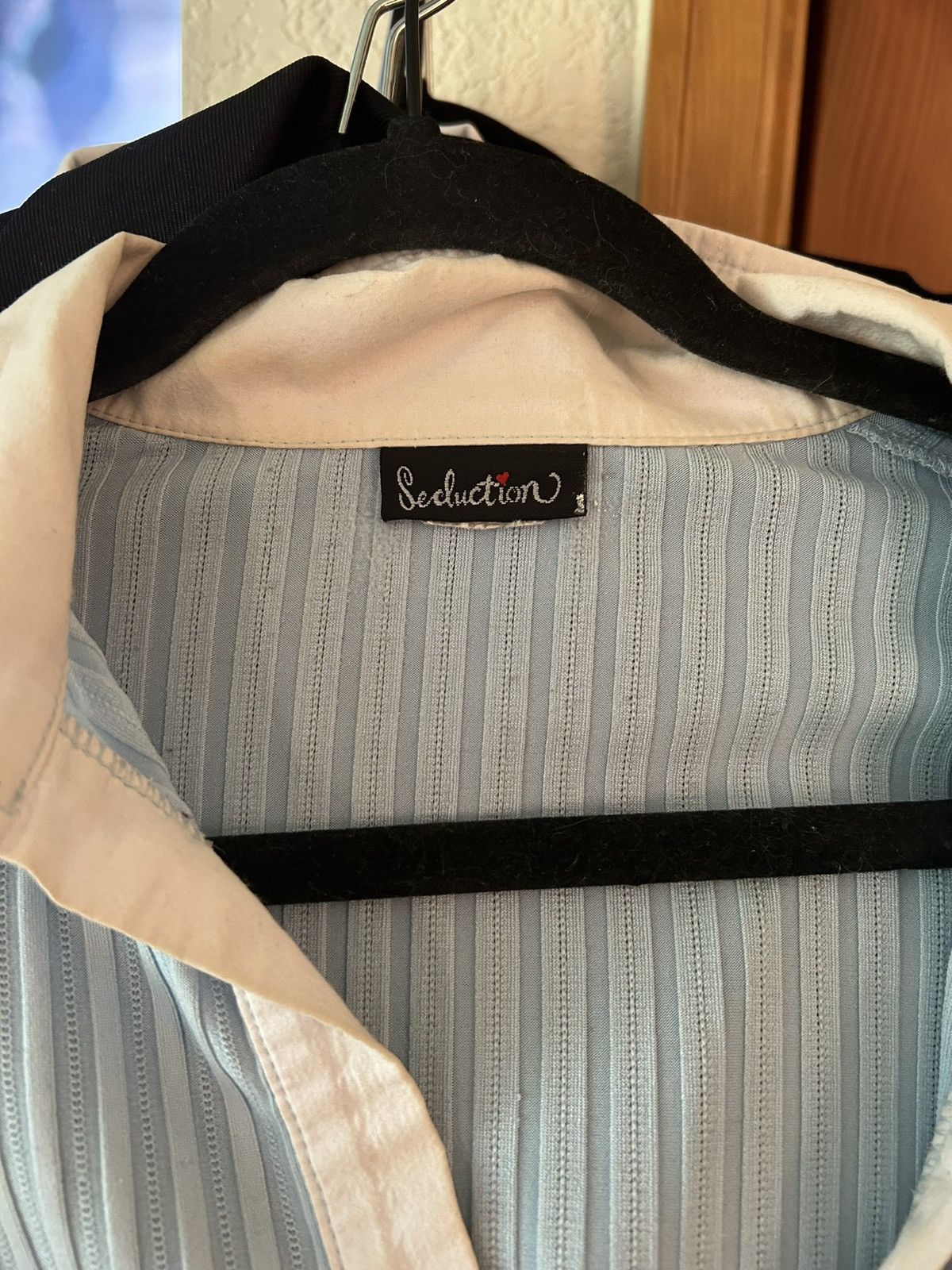 Designer × Other × Vintage Y2K 1990’s Vintage Blue Cuffed and Collar Shirt. Size M / US 6-8 / IT 42-44 - 15 Thumbnail