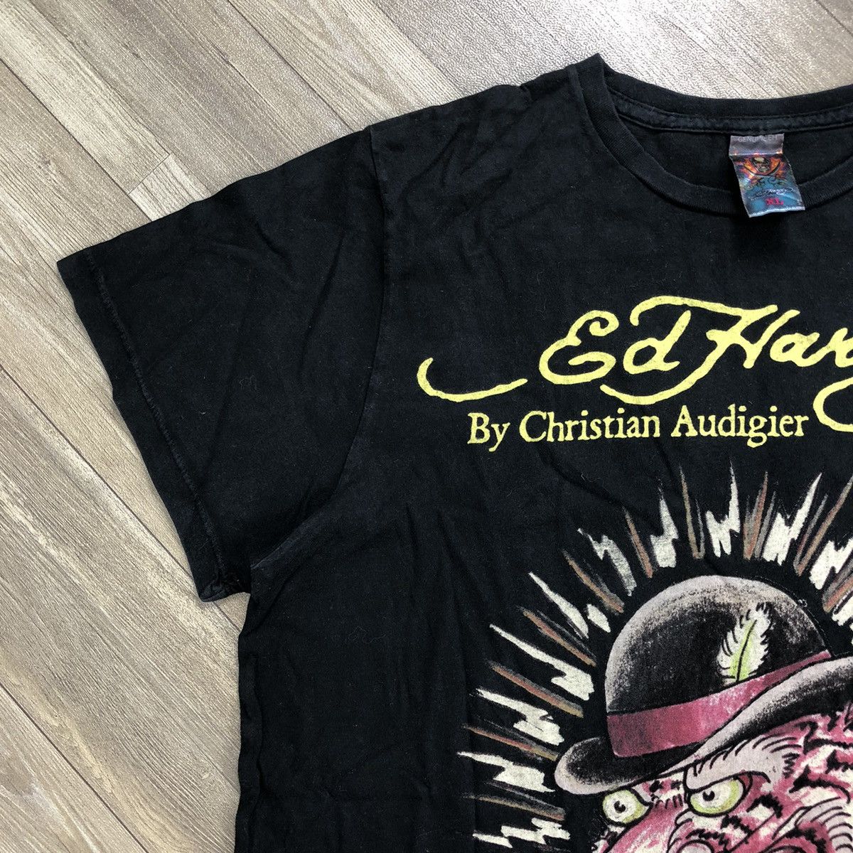 Christian Audigier × Ed Hardy × Vintage Y2K Ed Hardy Christian Audigier Big Logo Women Tee Size US L / EU 52-54 / 3 - 4 Thumbnail