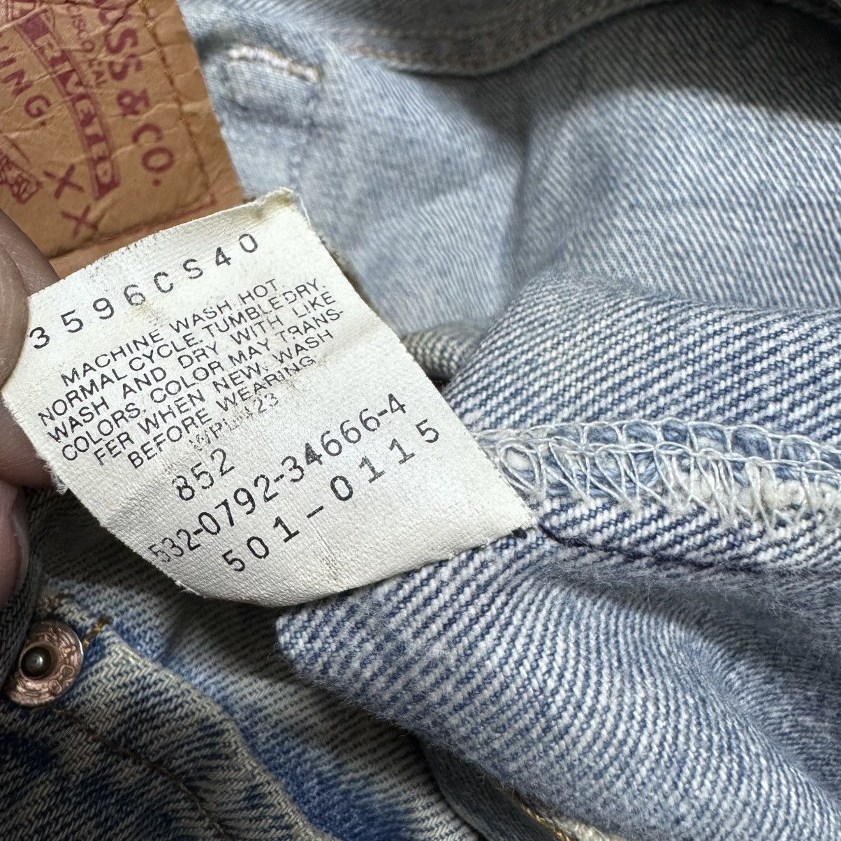 Levi's Vintage 90s Levis 501 Dirty Wash Rusty Jeans Size US 32 / EU 48 - 22 Thumbnail