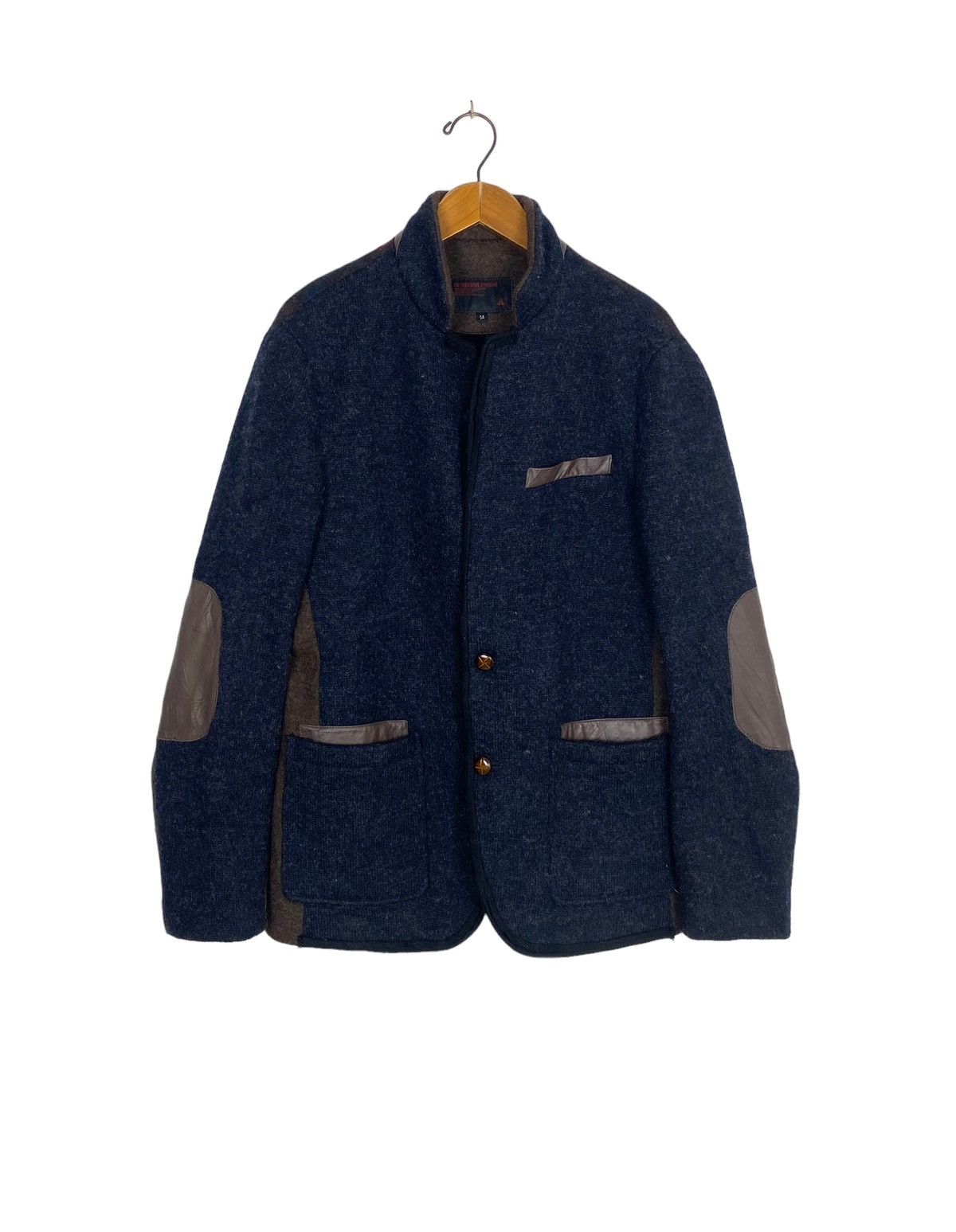 Rare‼️ Hengbaili Wool Blazer Elbow Patches Jacket