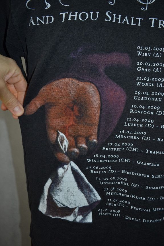 Band Tees × Metallica × Vintage Vintage Haggard And Thou Shalt Trust... The Seer tee S Size US S / EU 44-46 / 1 - 5 Thumbnail