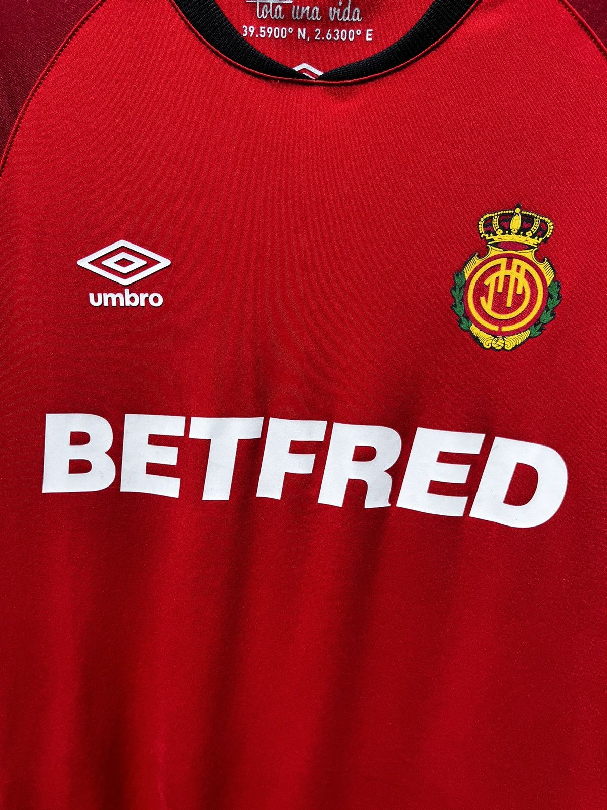 Umbro 🔴 MALLORCA 2019-20 HOME KIT SOCCER JERSEY FOOTBALL T SHIRT Size US L / EU 52-54 / 3 - 3 Thumbnail