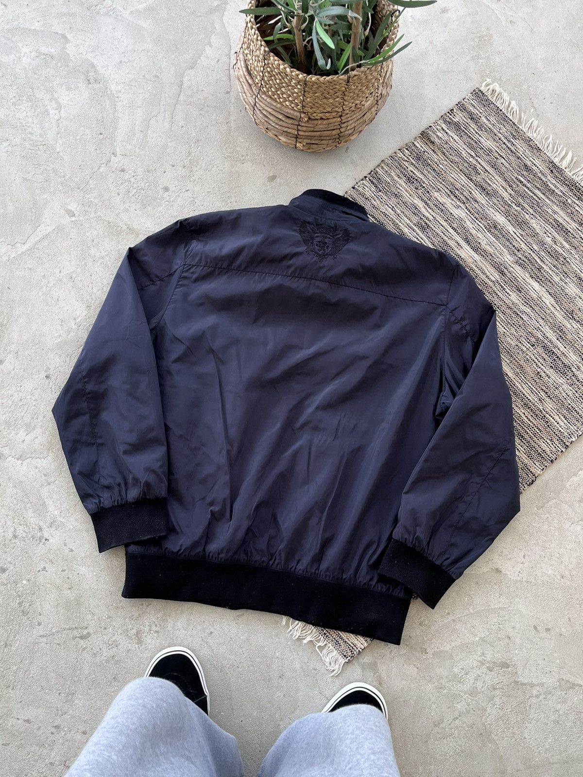 Billionaire Couture Luxury Billionaire Nylon Bomber Jacket Blue Size 58 Y2K Size US XXL / EU 58 / 5 - 10 Thumbnail