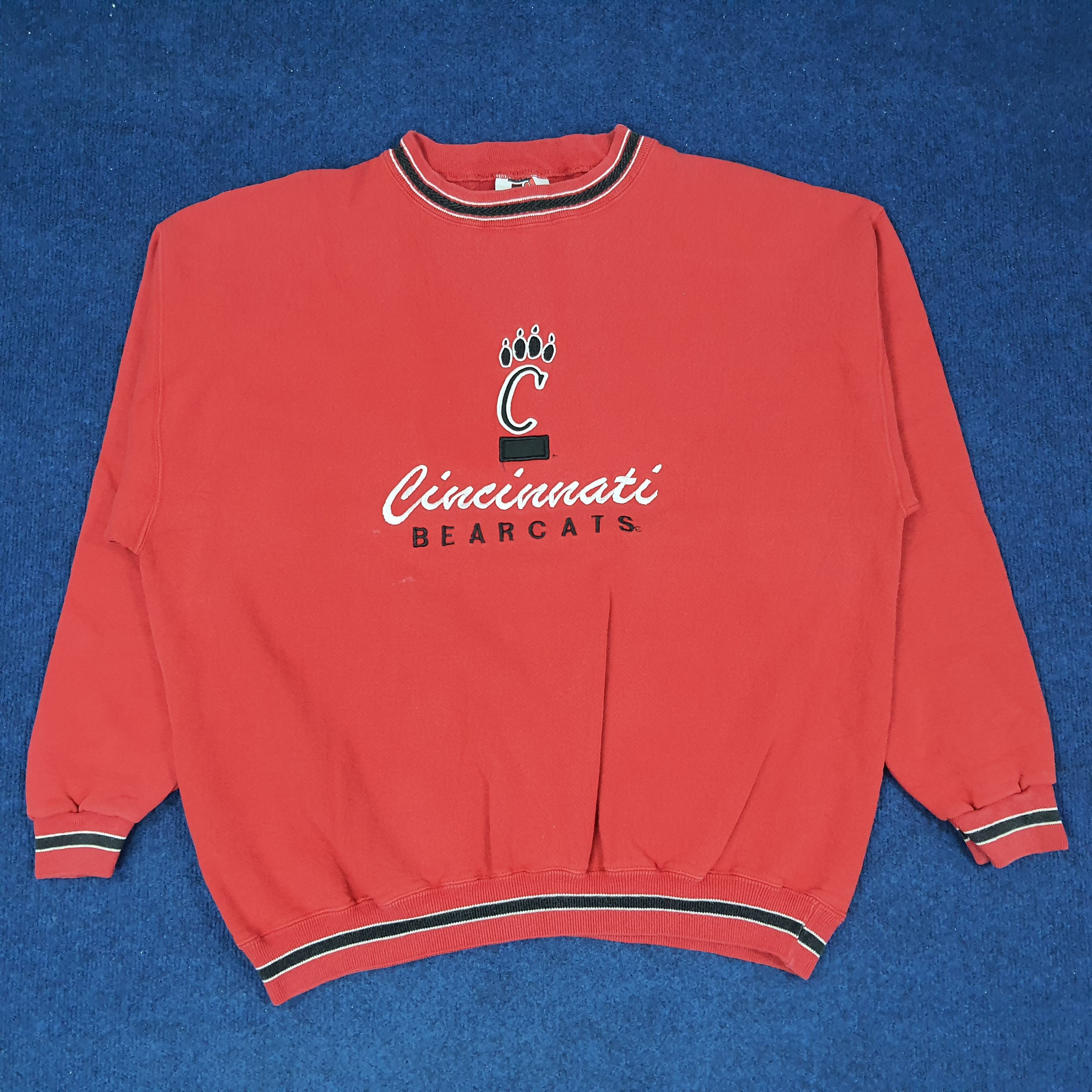 NCAA × Vintage Vintage Cincinnati Bearcats NCAA Sports Sweatshirt C232N17 Size US L / EU 52-54 / 3 - 1 Thumbnail