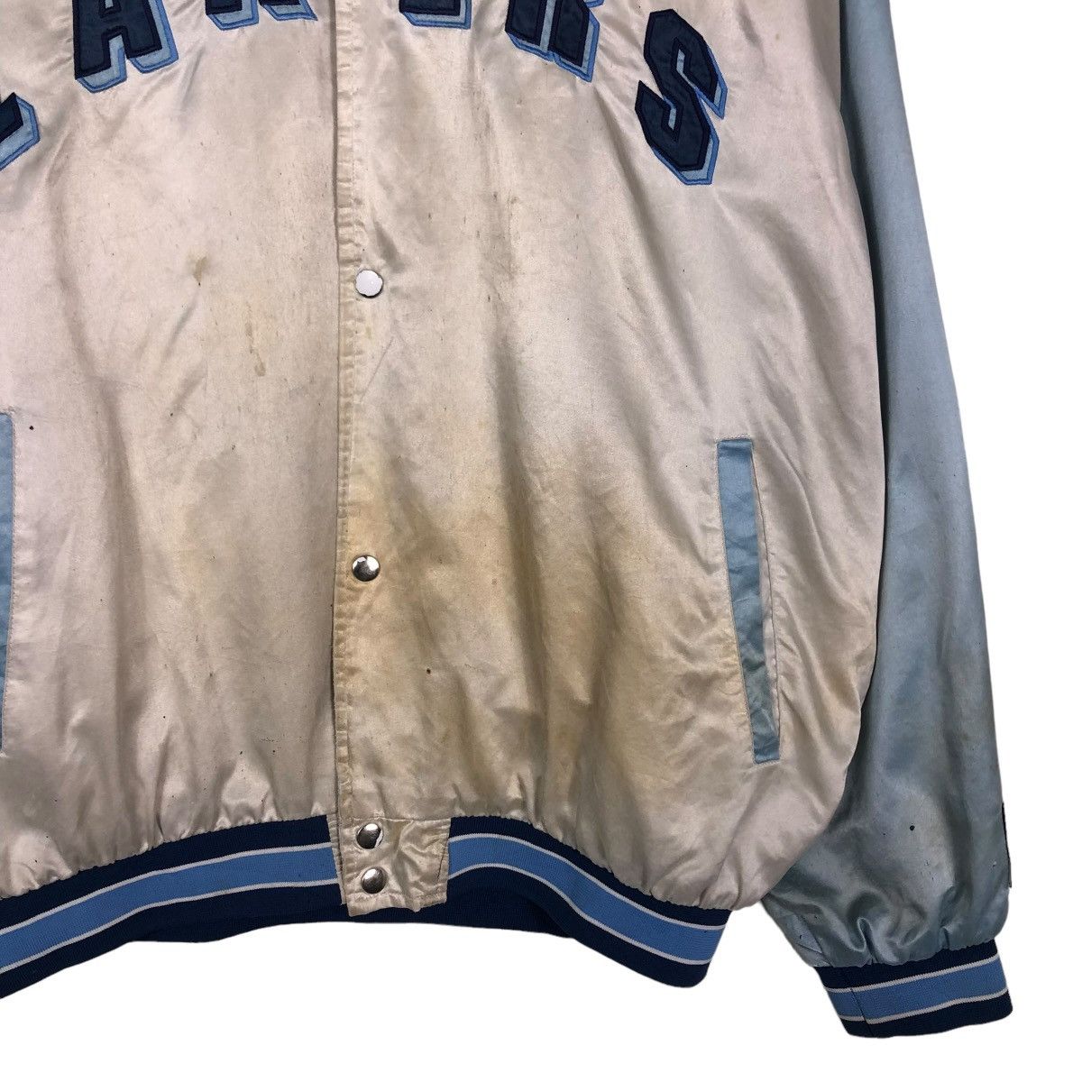 NBA 🔥VINTAGE BOMBER JACKET LAKERS SPELL OUT HARDWOOD CLASSIC Size US XL / EU 56 / 4 - 5 Thumbnail