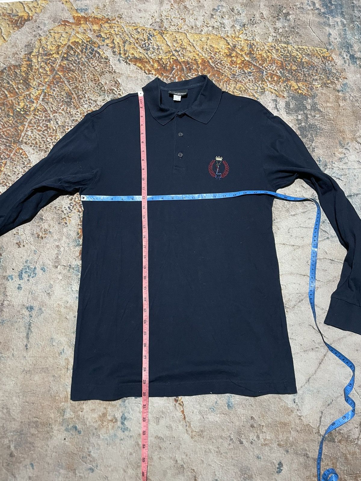 Yves Saint Laurent Vintage 90s YVES SAINT LAURENT Long Sleeve Polo Shirt Size US M / EU 48-50 / 2 - 7 Thumbnail