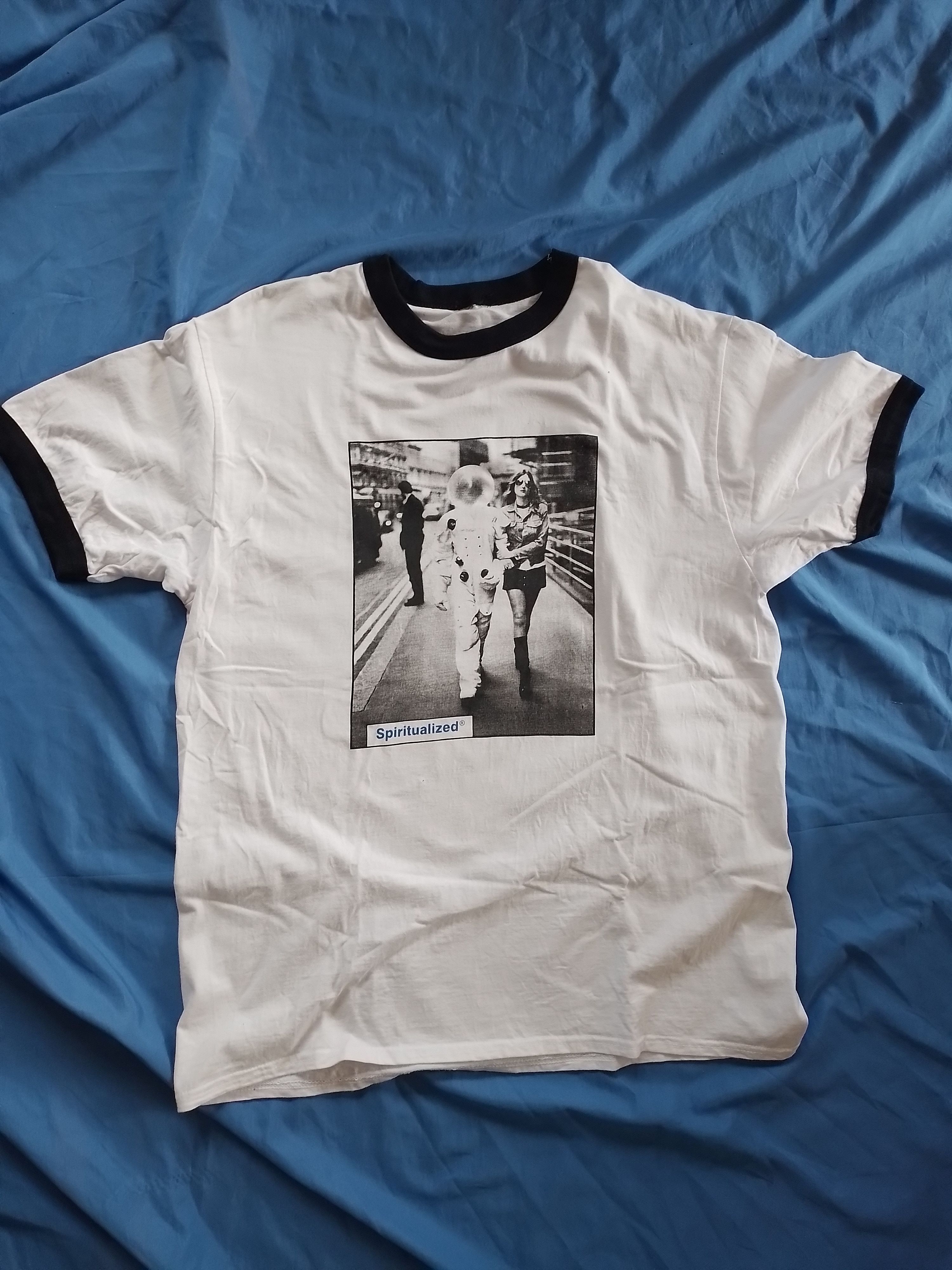 image of Band Tees Vintage Spiritualized ‘Space Rock Music' in White, Men's (Size Large)