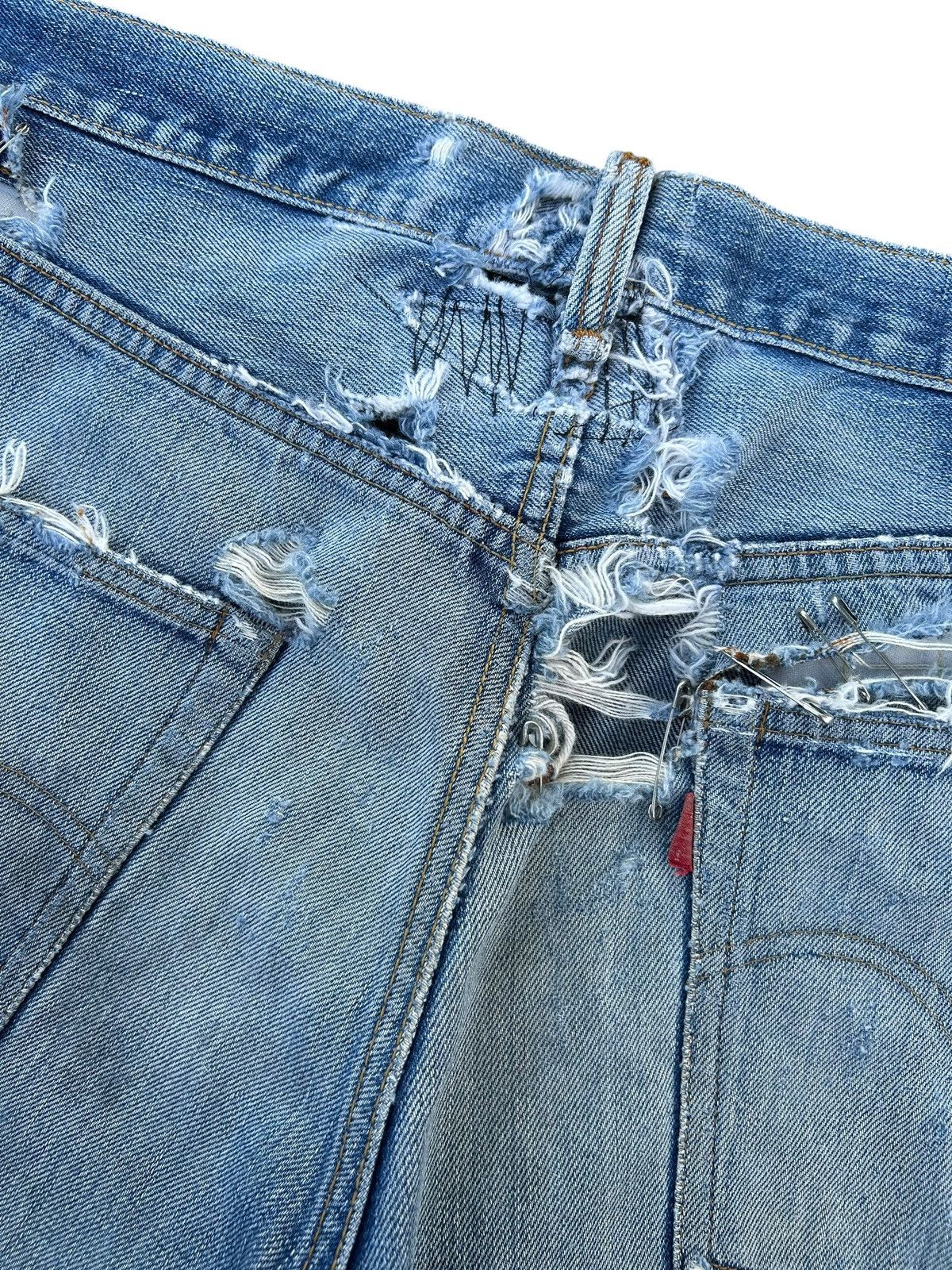 Levi's 60s-70s THRASHED Vintage Levis 6 Big E Denim Jeans Size US 33 - 13 Thumbnail