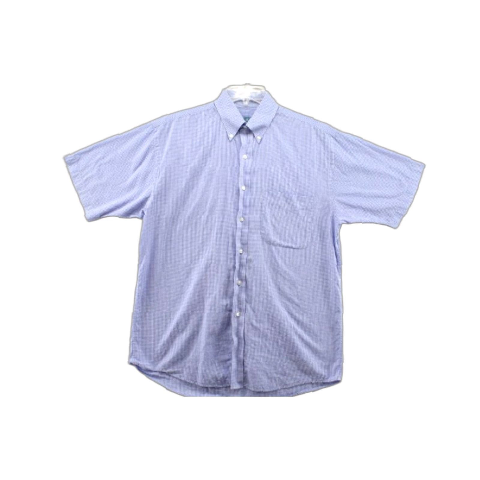 Jos. A. Bank VINTAGE Jos A Bank Shirt Mens M Blue Checks Stays Cool Short Sleeve Cotton Casual Size US M / EU 48-50 / 2 - 1 Thumbnail