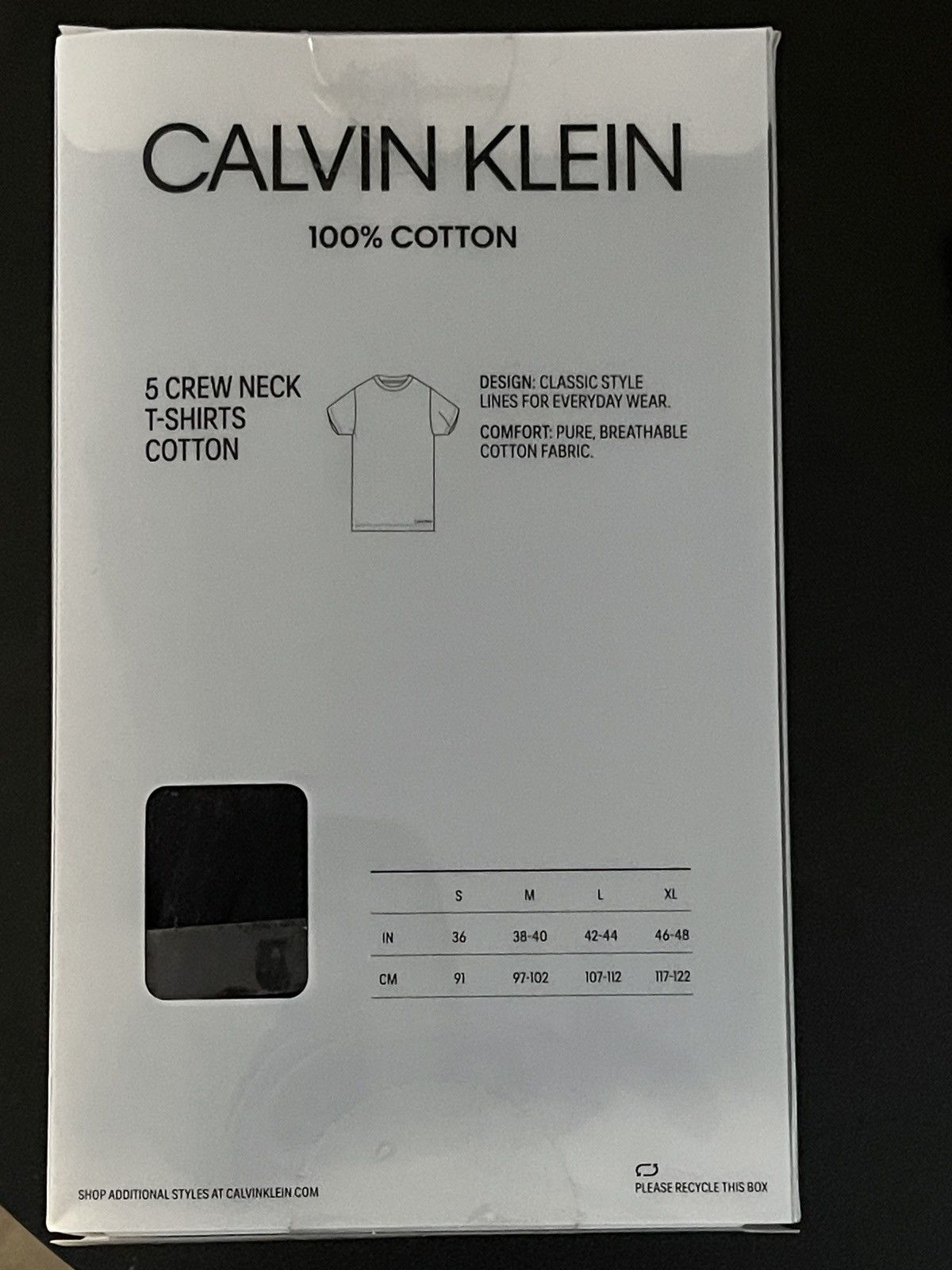 Calvin Klein Calvin Klein Calvin Klein Men's Crew Neck T-Shirts 5-Pack Size US M / EU 48-50 / 2 - 3 Thumbnail