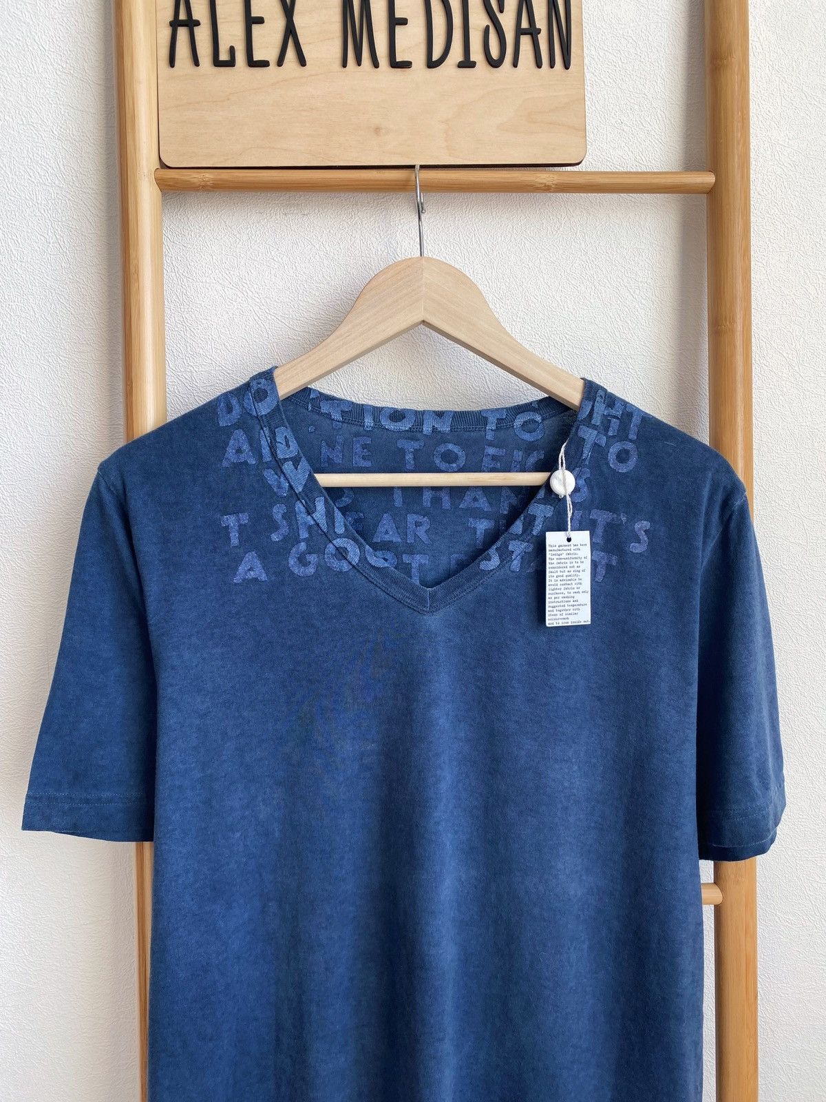 Maison Margiela MAISON MARTIN MARGIELA AIDS garment dyed v- neck t-shirt Size US M / EU 48-50 / 2 - 3 Thumbnail