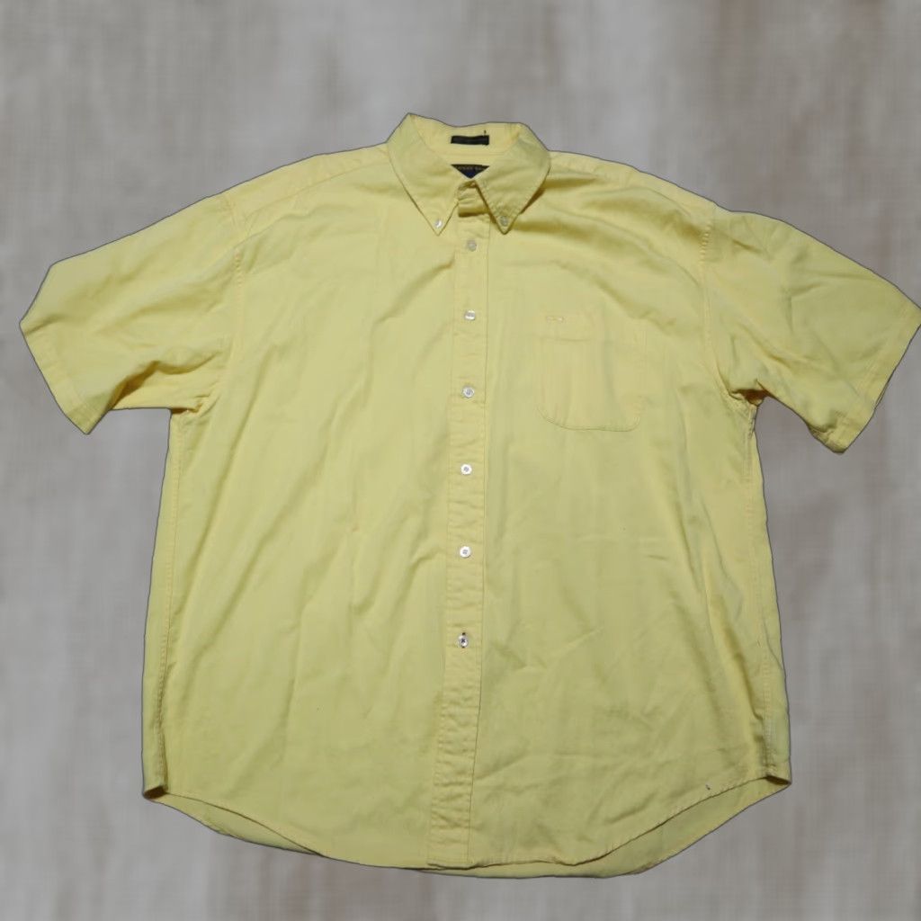 Alexander Julian Alexander Julian Colours Cotton Yellow Plaid Shirt Men 2XL Yellow 2XL Mens Button-Up Casual Shirt Size US XXL / EU 58 / 5 - 1 Thumbnail