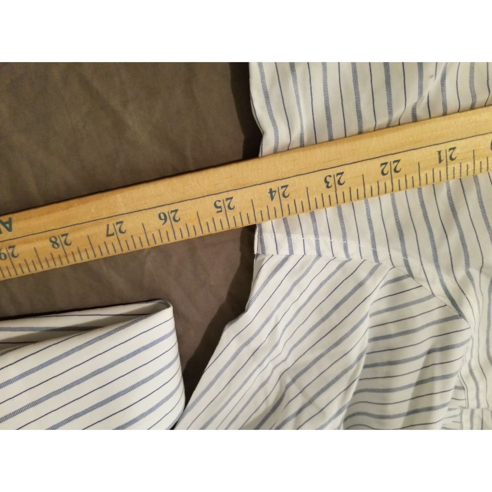 Brooks Brothers VINTAGE Brooks Brothers Dress Shirt 17 33 Slim White Button Cotton Mens Shirt Size 46R - 5 Thumbnail