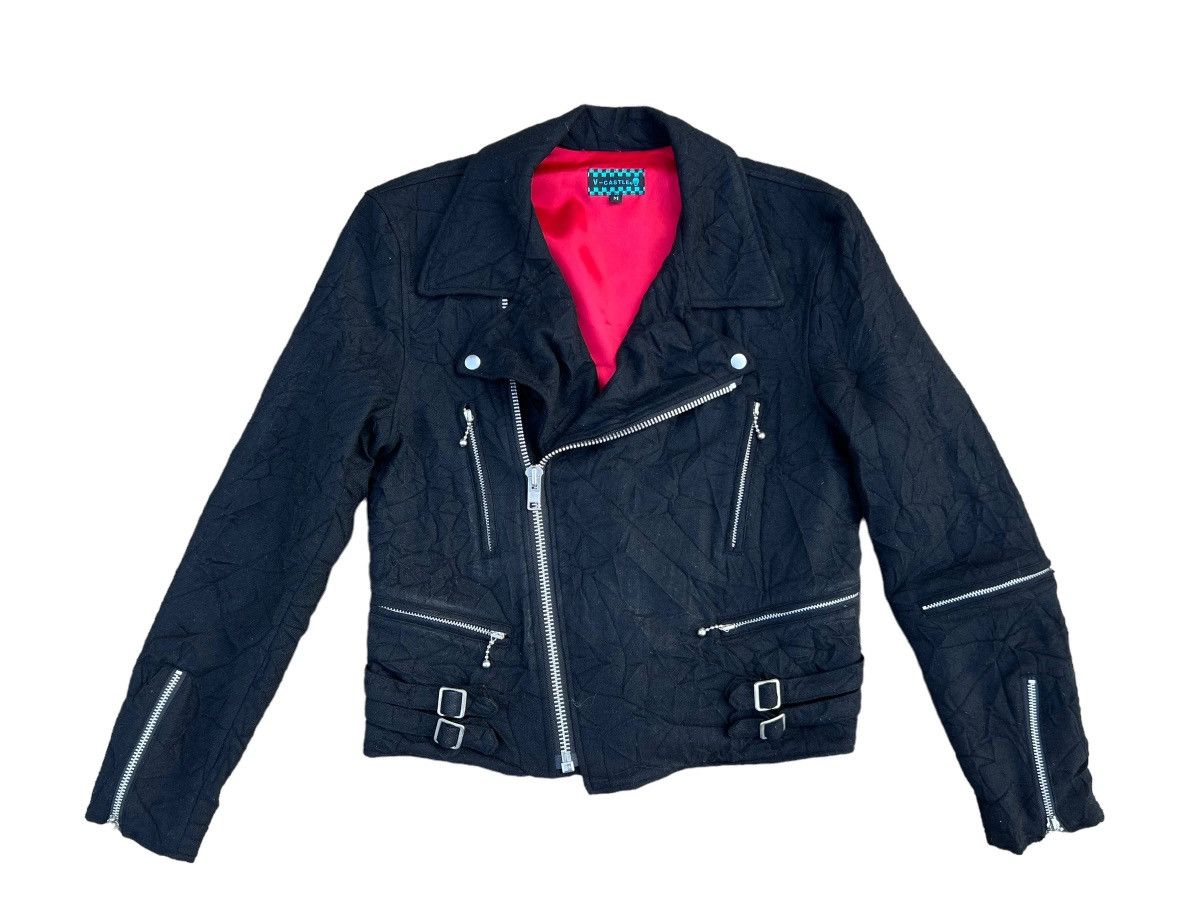 Vintage RARE!!! Vintage 90s V-Castle Japan Wool Punk Jacket Size US M / EU 48-50 / 2 - 1 Thumbnail