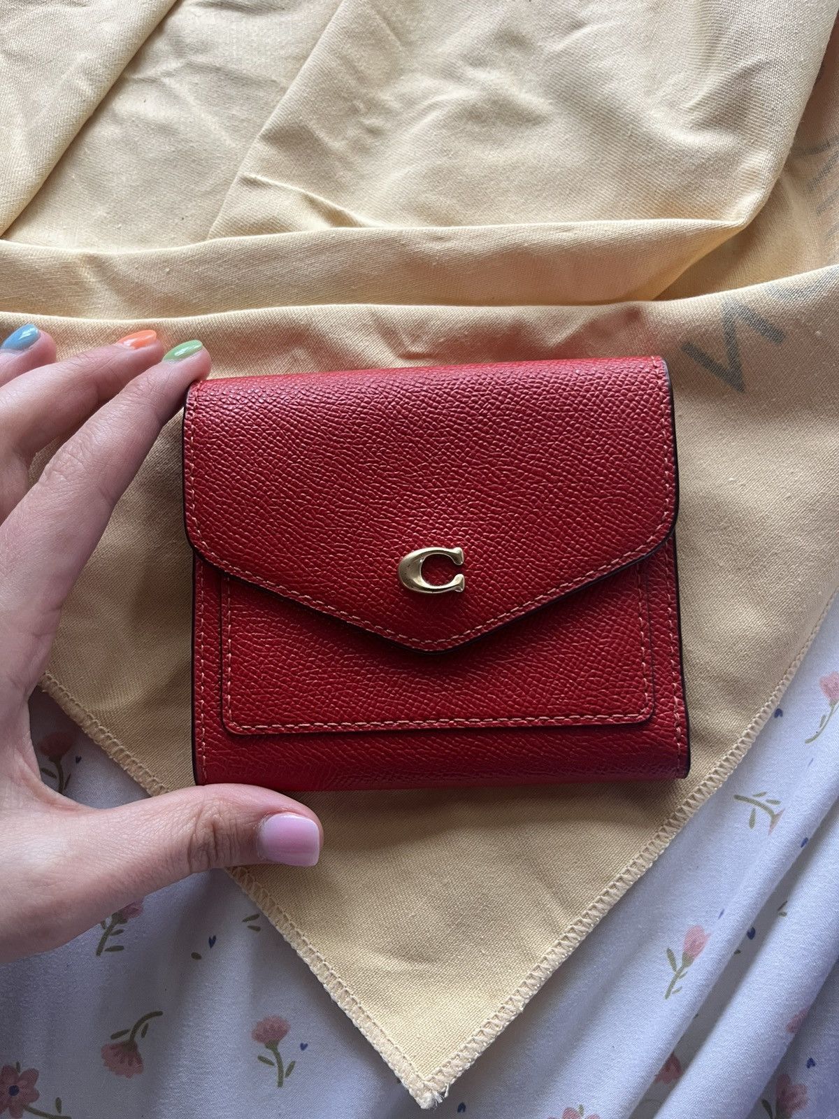 image of Coach Small Wallet in Red, Women's