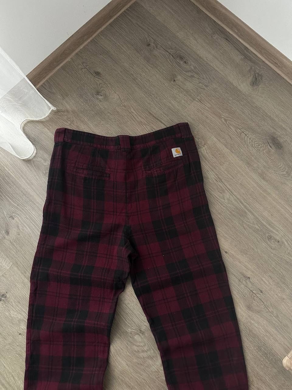 Carhartt × Carhartt Wip × Vintage Vintage Carhartt Pulford Cotton Red Cage Pants Size US 35 - 9 Thumbnail