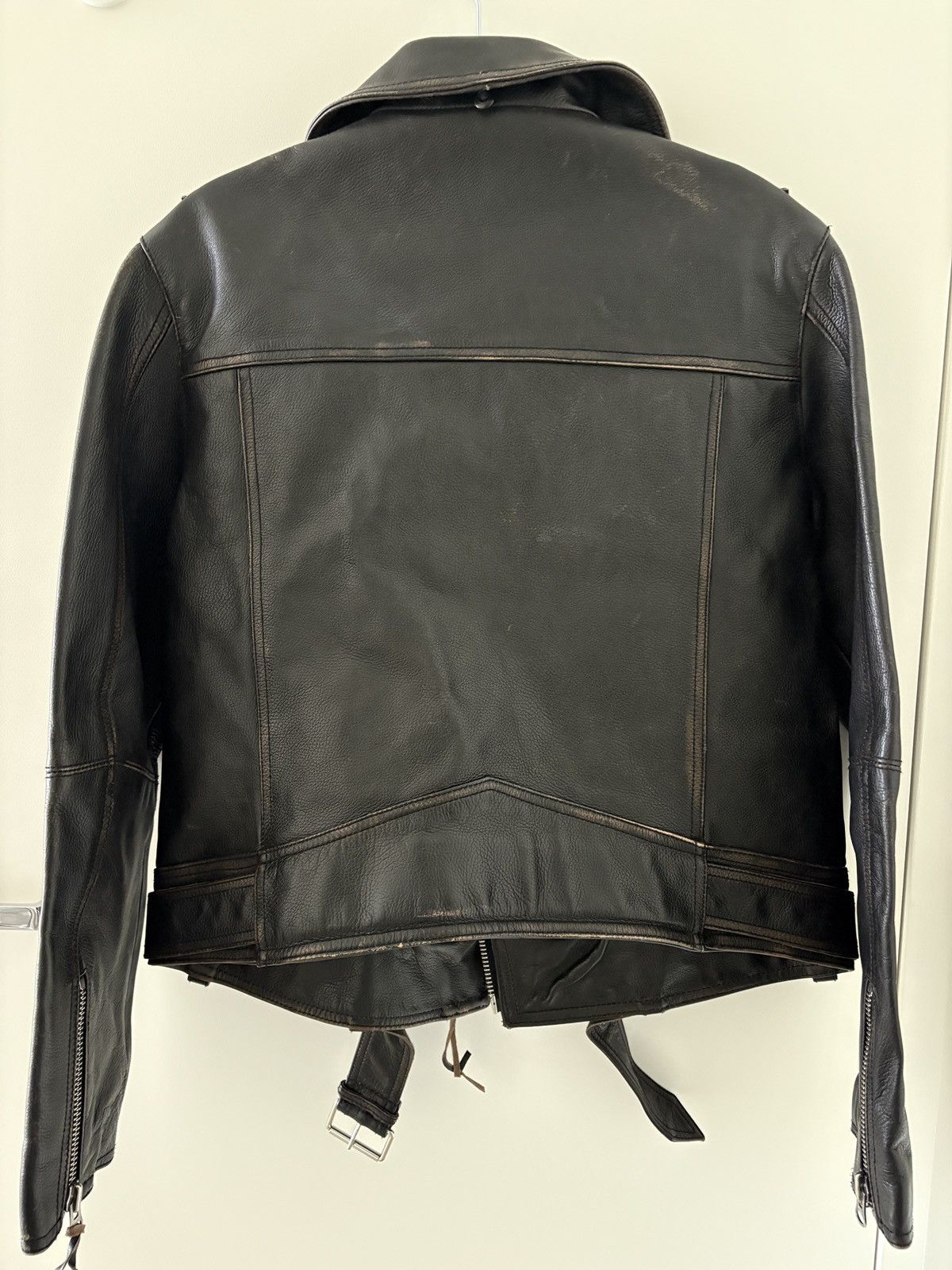 Nudie Jeans Unisex Biker Leather Jacket Size US M / EU 48-50 / 2 - 2 Thumbnail