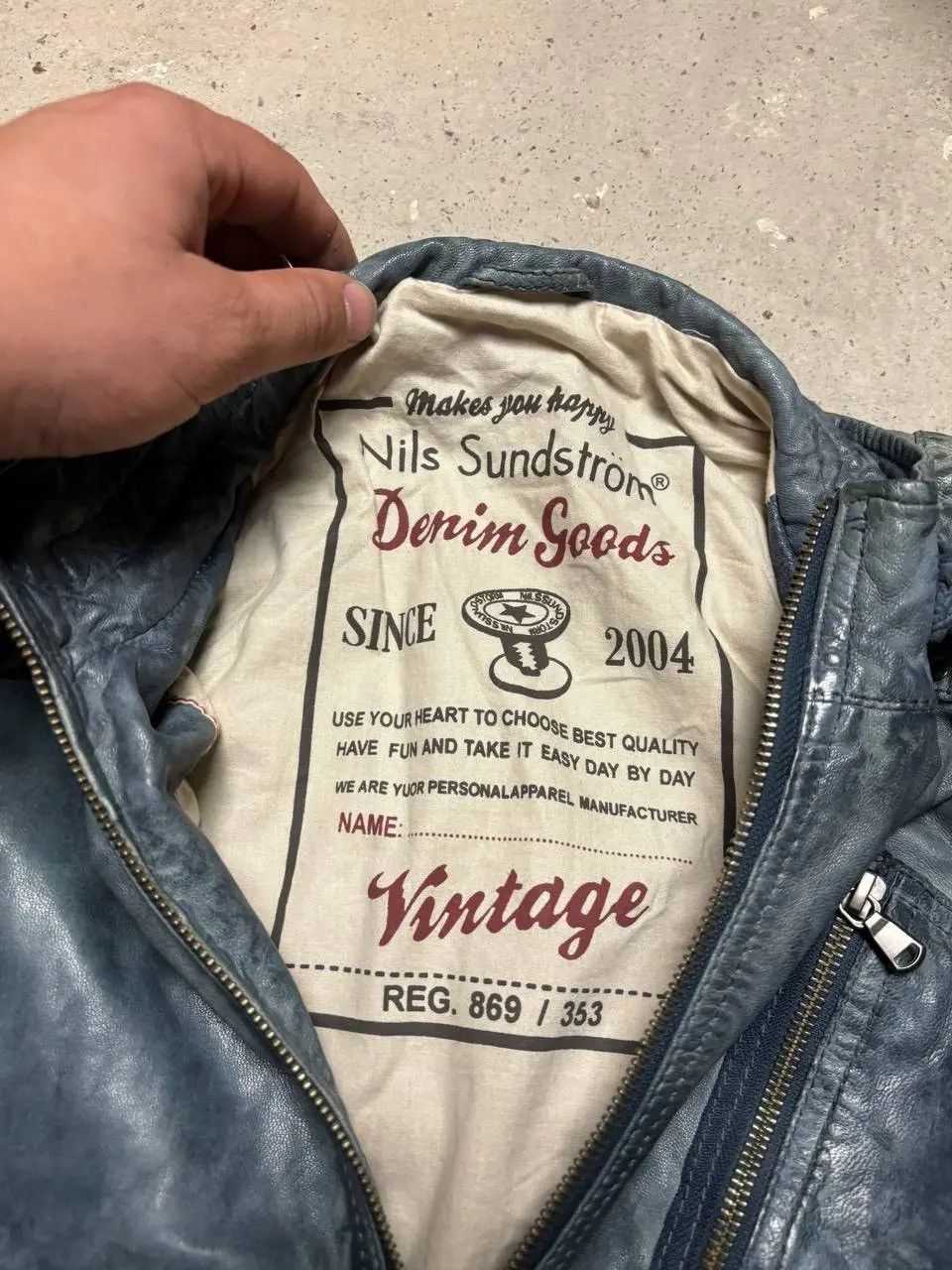 Vintage Vintage Y2K Denims Goods Leather Biker Poell Style Jacket Size US M / EU 48-50 / 2 - 7 Thumbnail