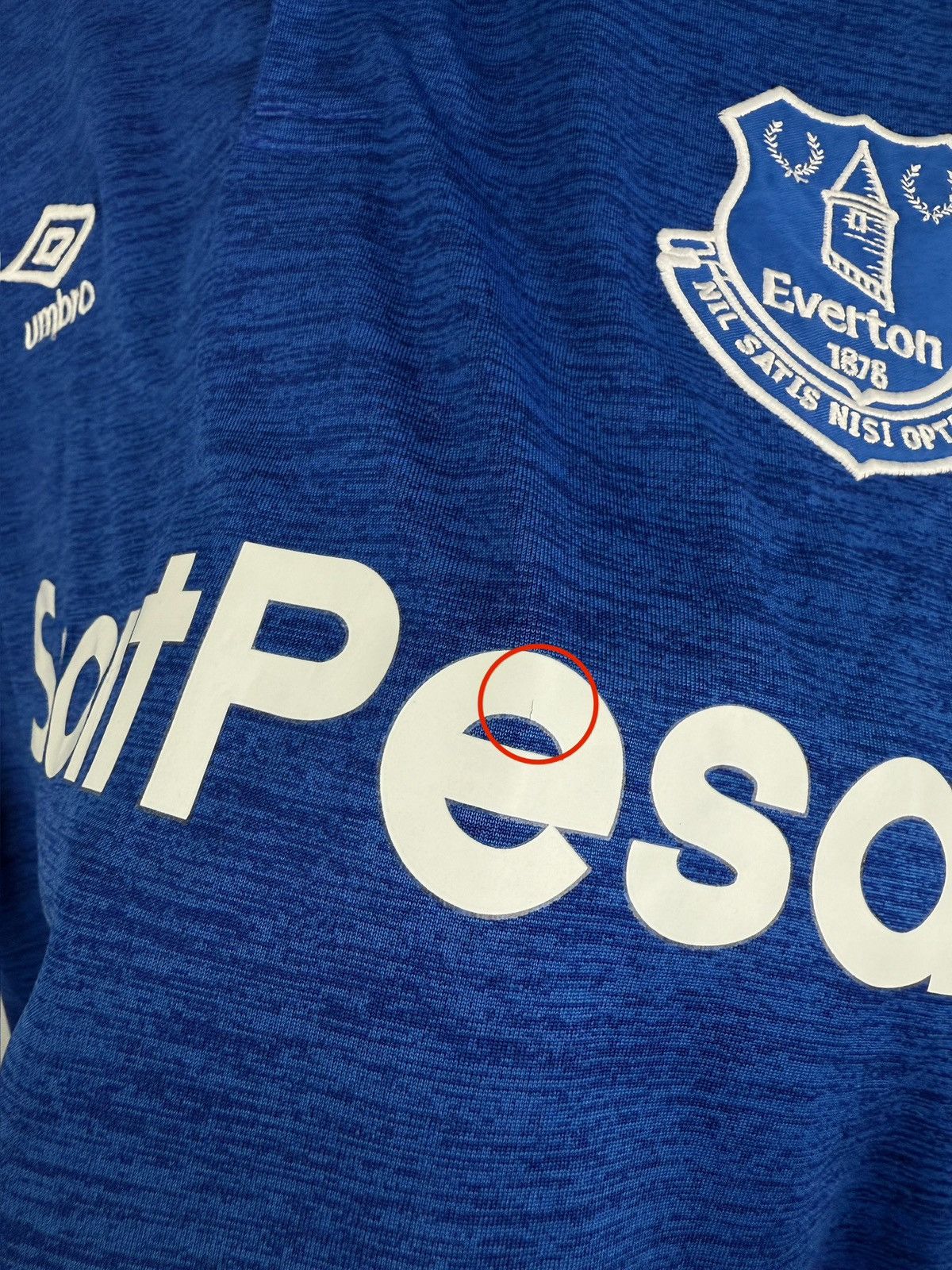 Umbro 🏴󠁧󠁢󠁥󠁮󠁧󠁿 2018 Umbro Everton Premier League Home Soccer Jersey Rare Size US XXL / EU 58 / 5 - 11 Thumbnail