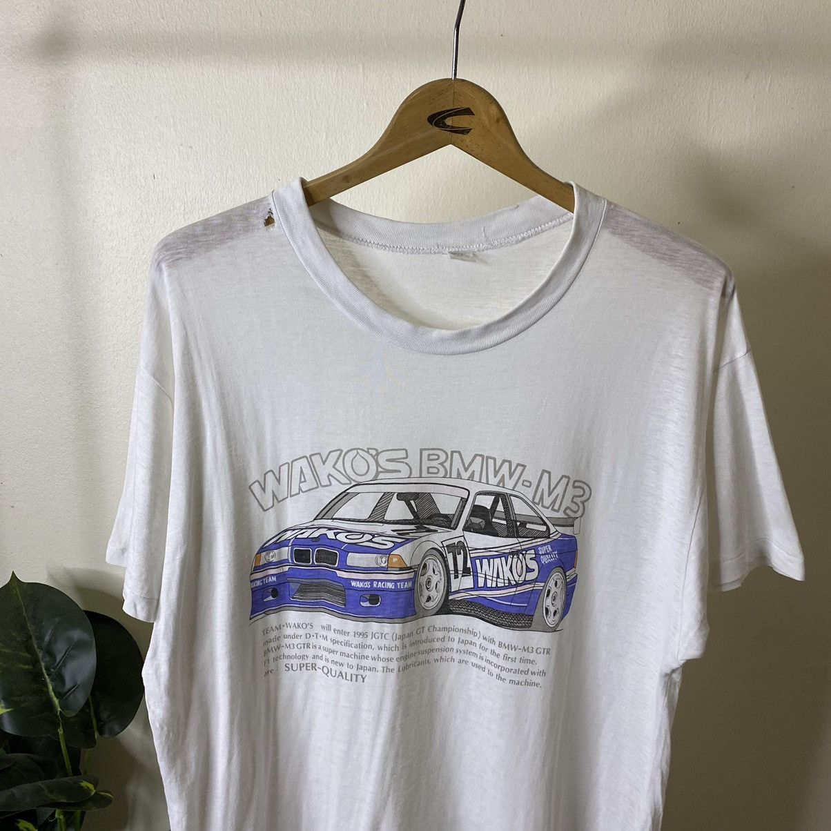 BMW 1995 Team Wako's BMW M3 GTR Japan GT Championship Racing Tee Size US L / EU 52-54 / 3 - 2 Thumbnail