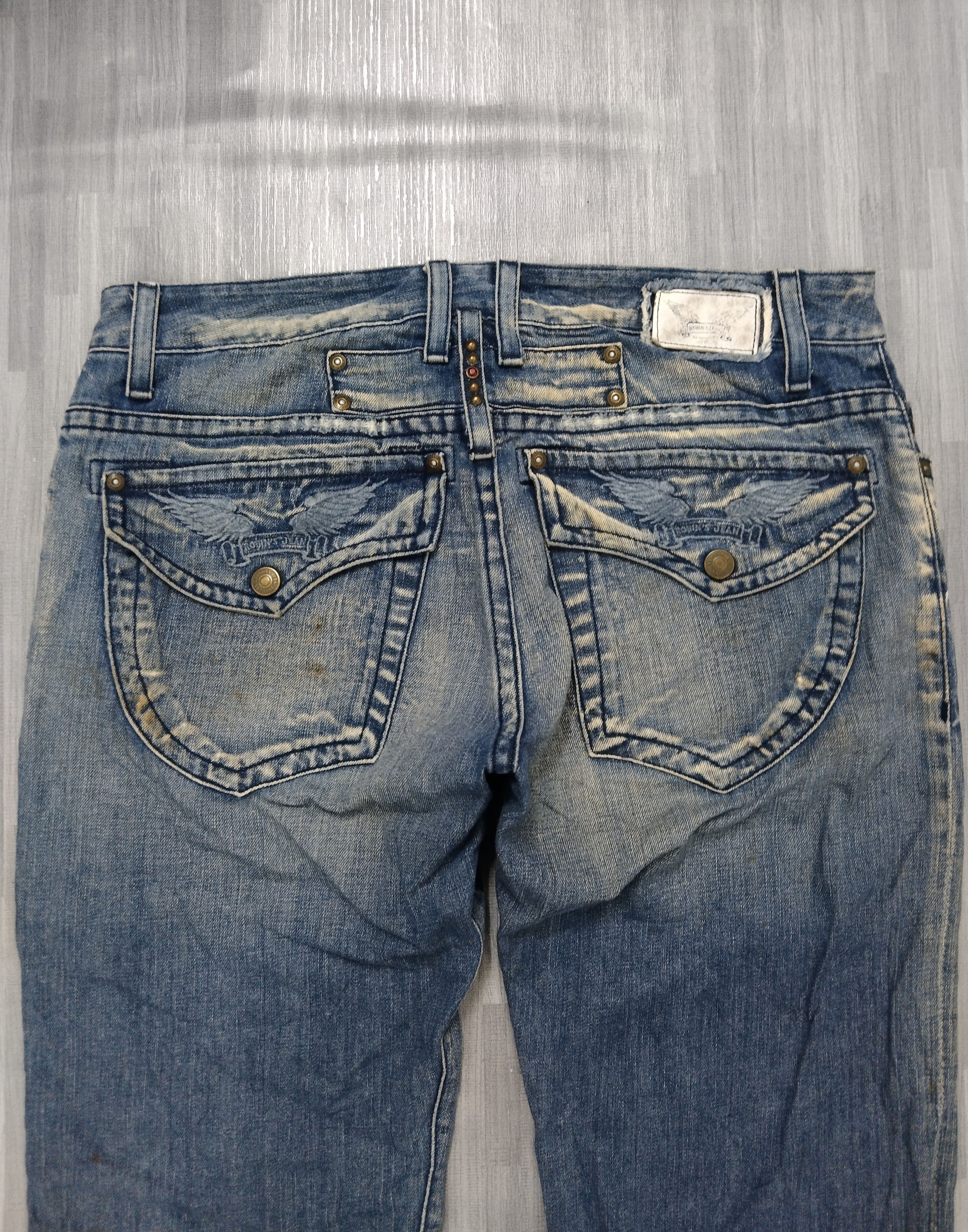 Vintage FLARE SICK ROBINS JEANS Size US 33 - 5 Thumbnail