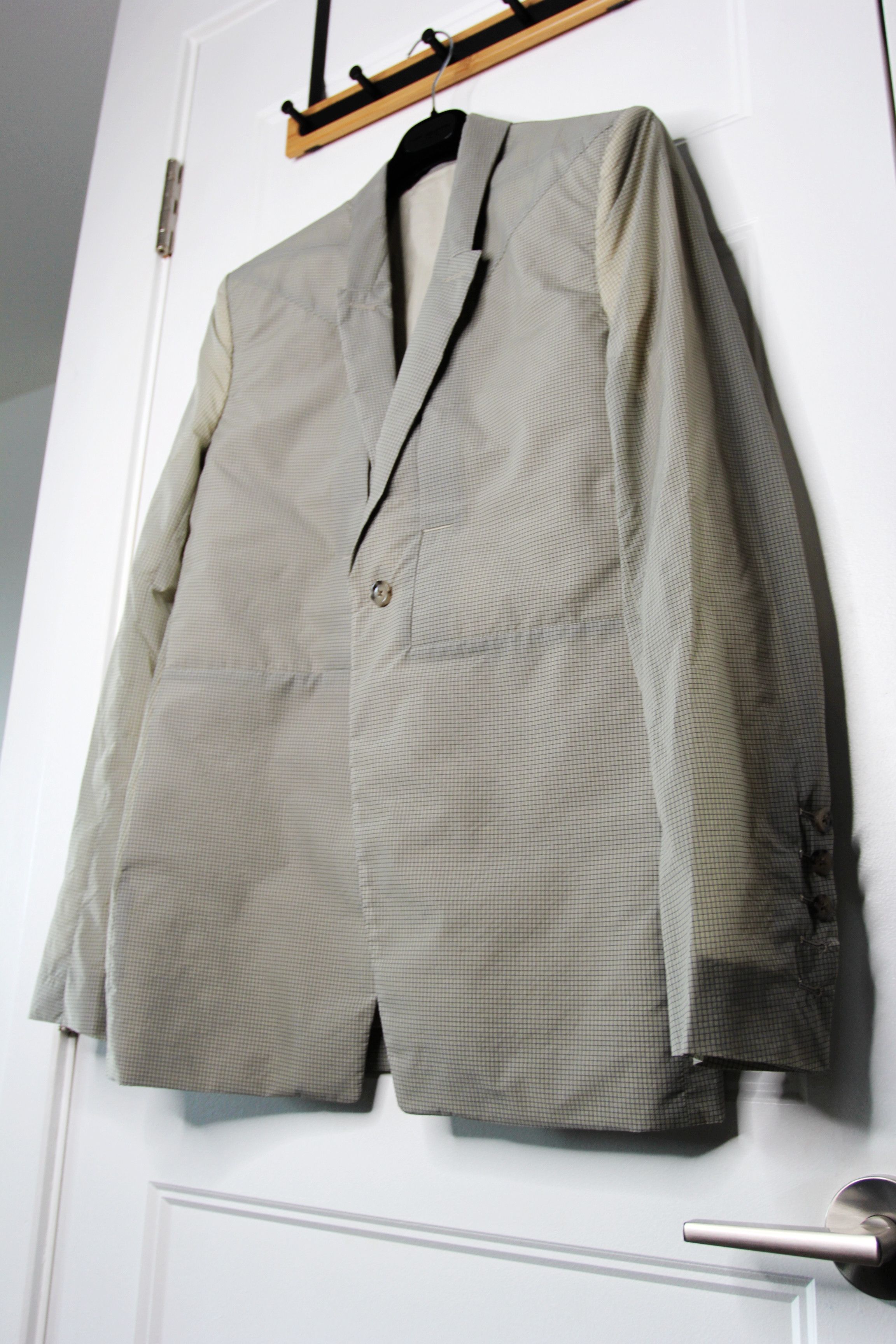 Rick Owens BNWT SS23 RICK OWENS "EDFU" FOGPOCKET CHECKERED JACKET 50 Size US M / EU 48-50 / 2 - 5 Thumbnail