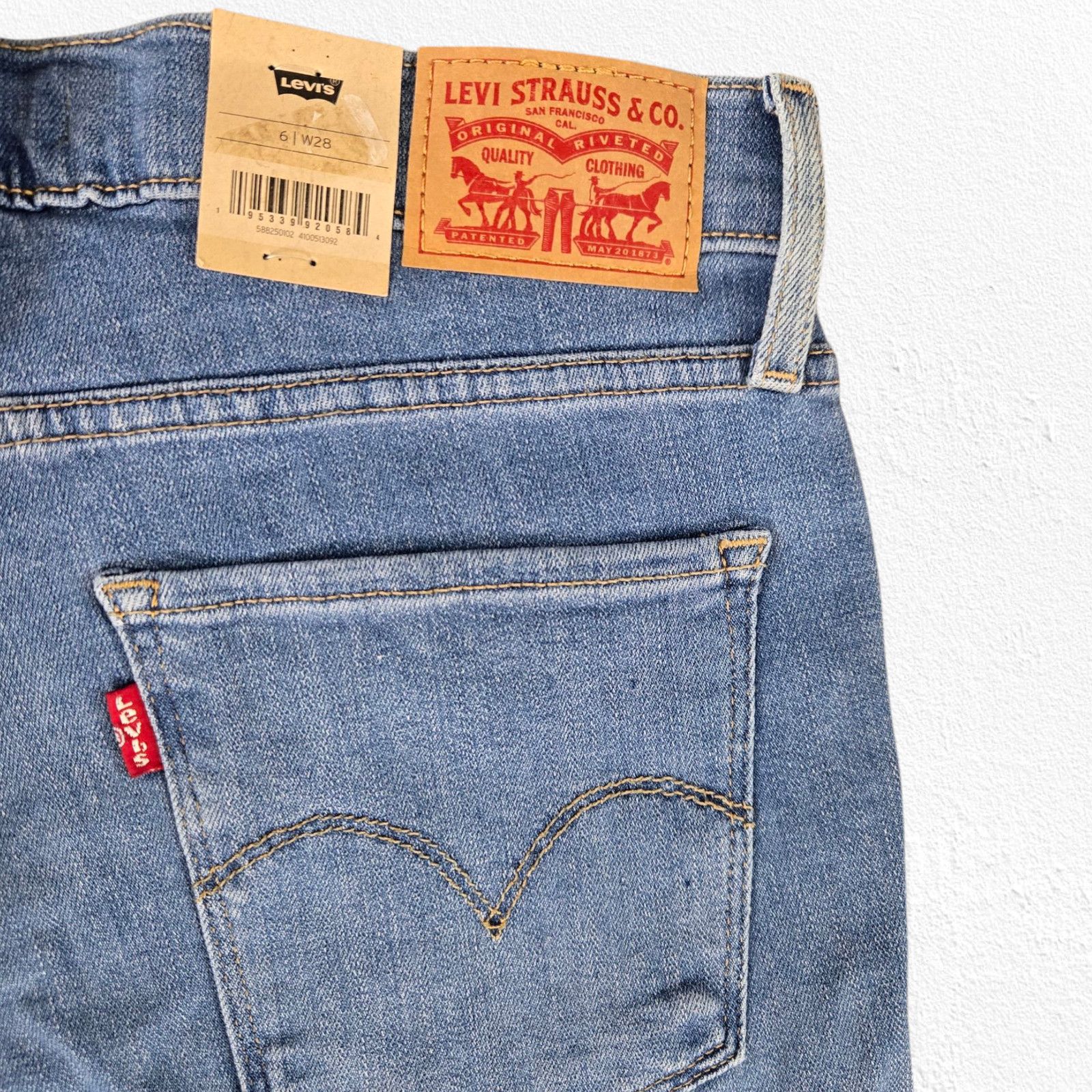 Levi's Levi's 724 High Waisted Slim Cropped Straight Jeans Size 28 Size 28" / US 6 / IT 42 - 9 Thumbnail