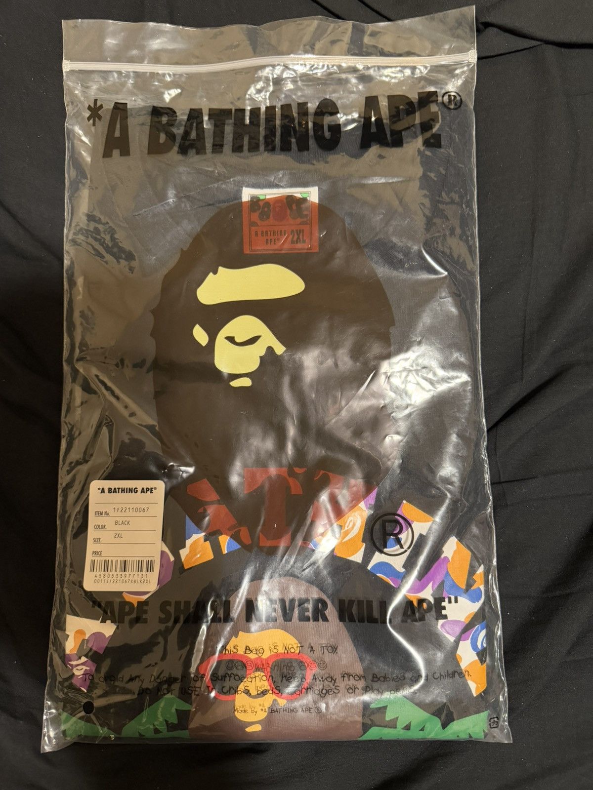Bape A Bathing Ape Bape Los Angeles LA Tee Shirt Black XXL Size US XXL / EU 58 / 5 - 1 Thumbnail