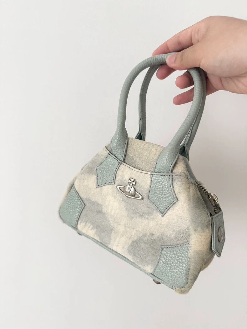 Vivienne Westwood Vivienne Westwood Baby blue horse leopard print silver Sat Size ONE SIZE - 1 Thumbnail