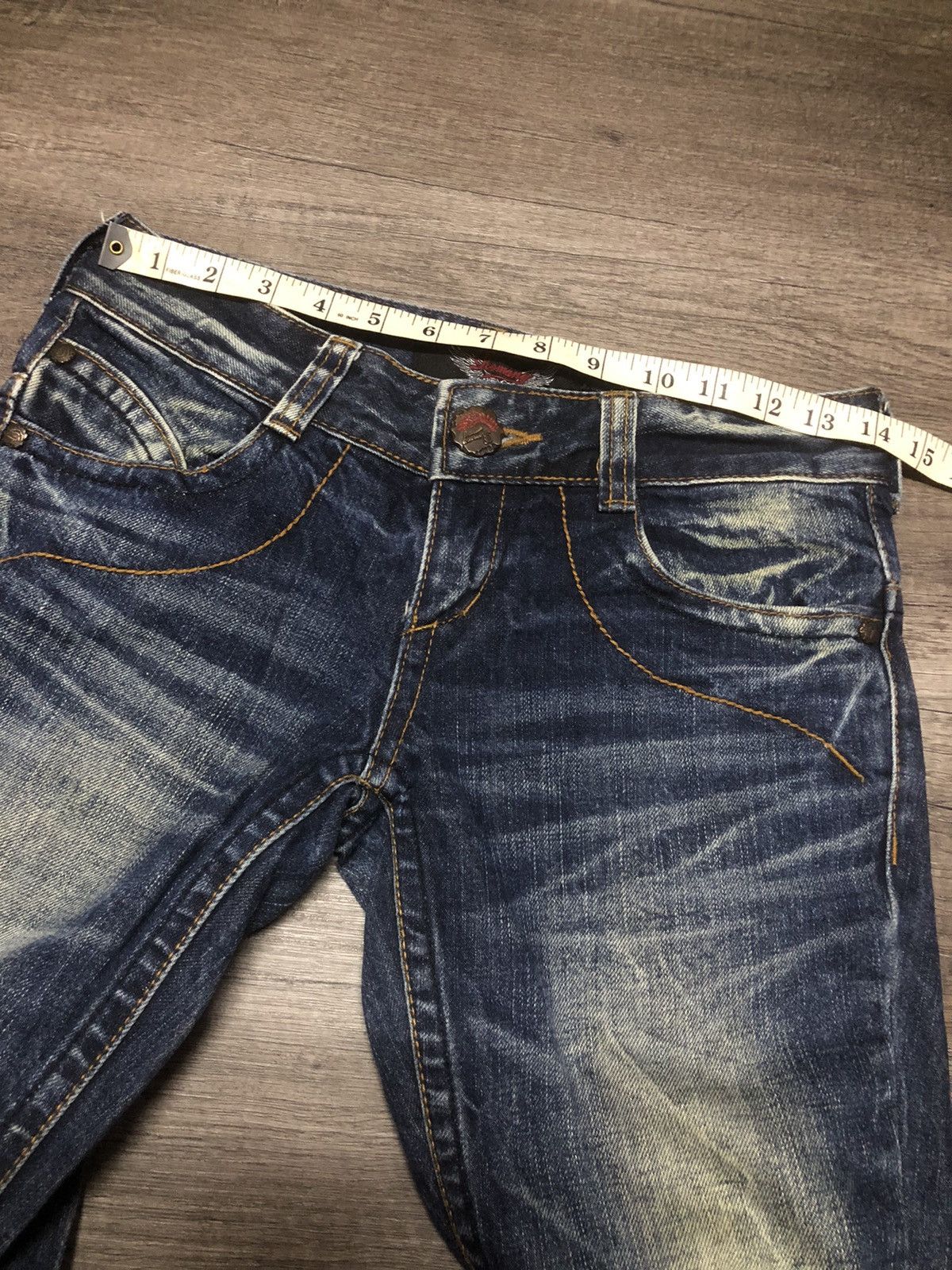 Japanese Brand Romany Denim Jeans like Hysteric Glamour design Size 28" / US 6 / IT 42 - 16 Thumbnail