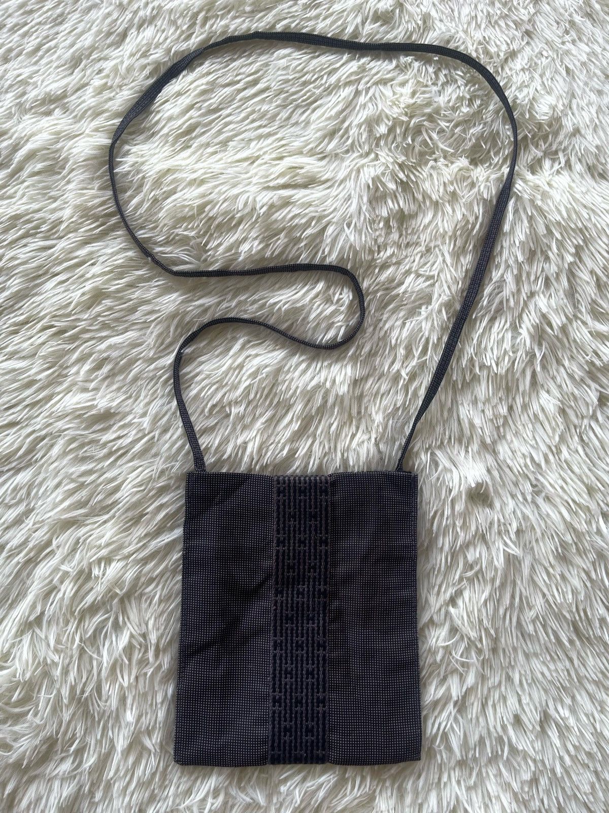 Hermes × Vintage Hermes Toile Herline Pochette Crossbody Bag Size ONE SIZE - 9 Thumbnail