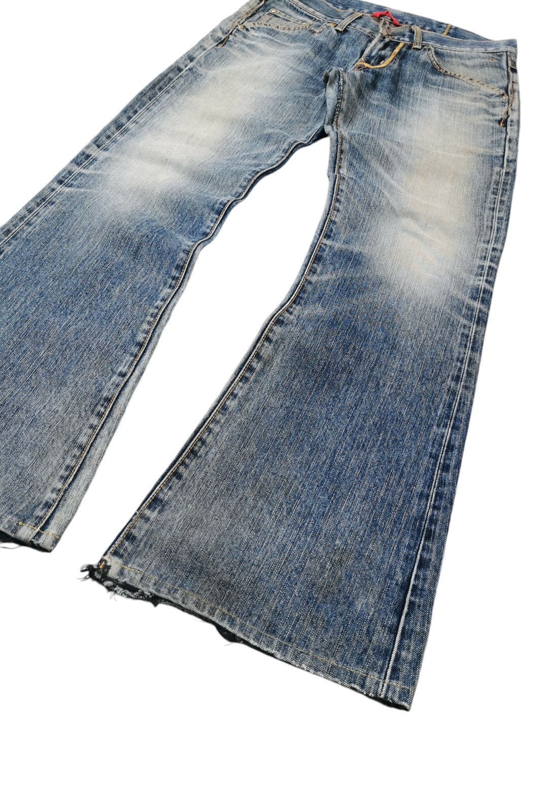 TESS all patterned denim y2k grunge punk（Distressed Denim × If 