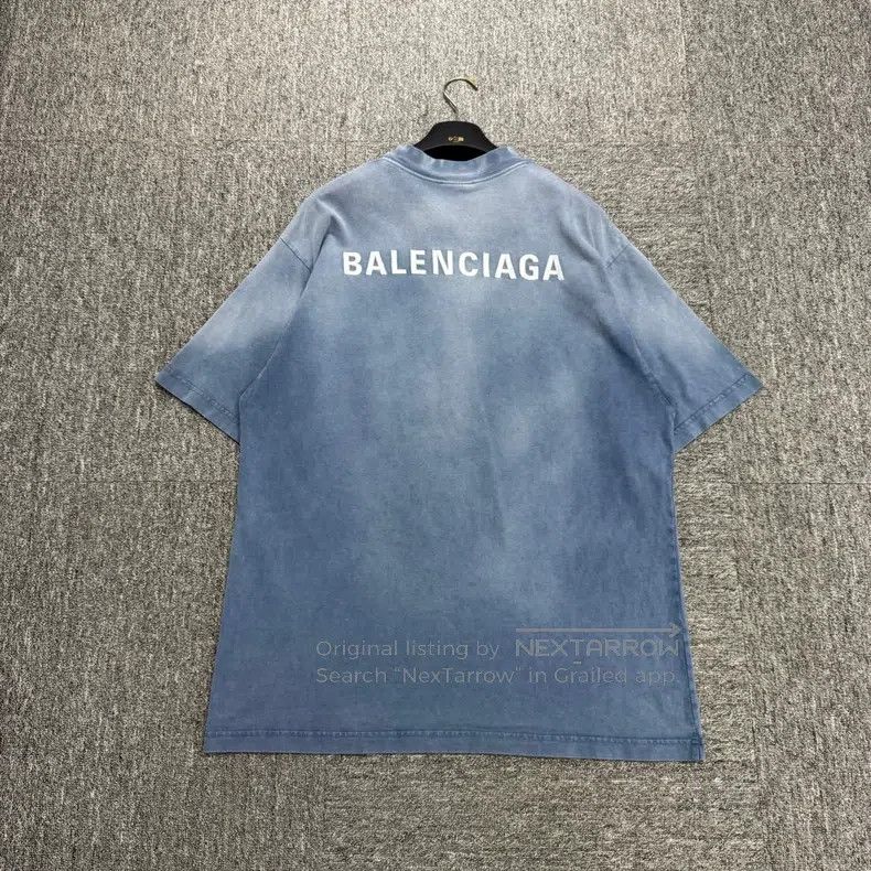 Balenciaga Balenciaga Embroidered Letter Gradation Short-sleeve Size US S / EU 44-46 / 1 - 2 Thumbnail