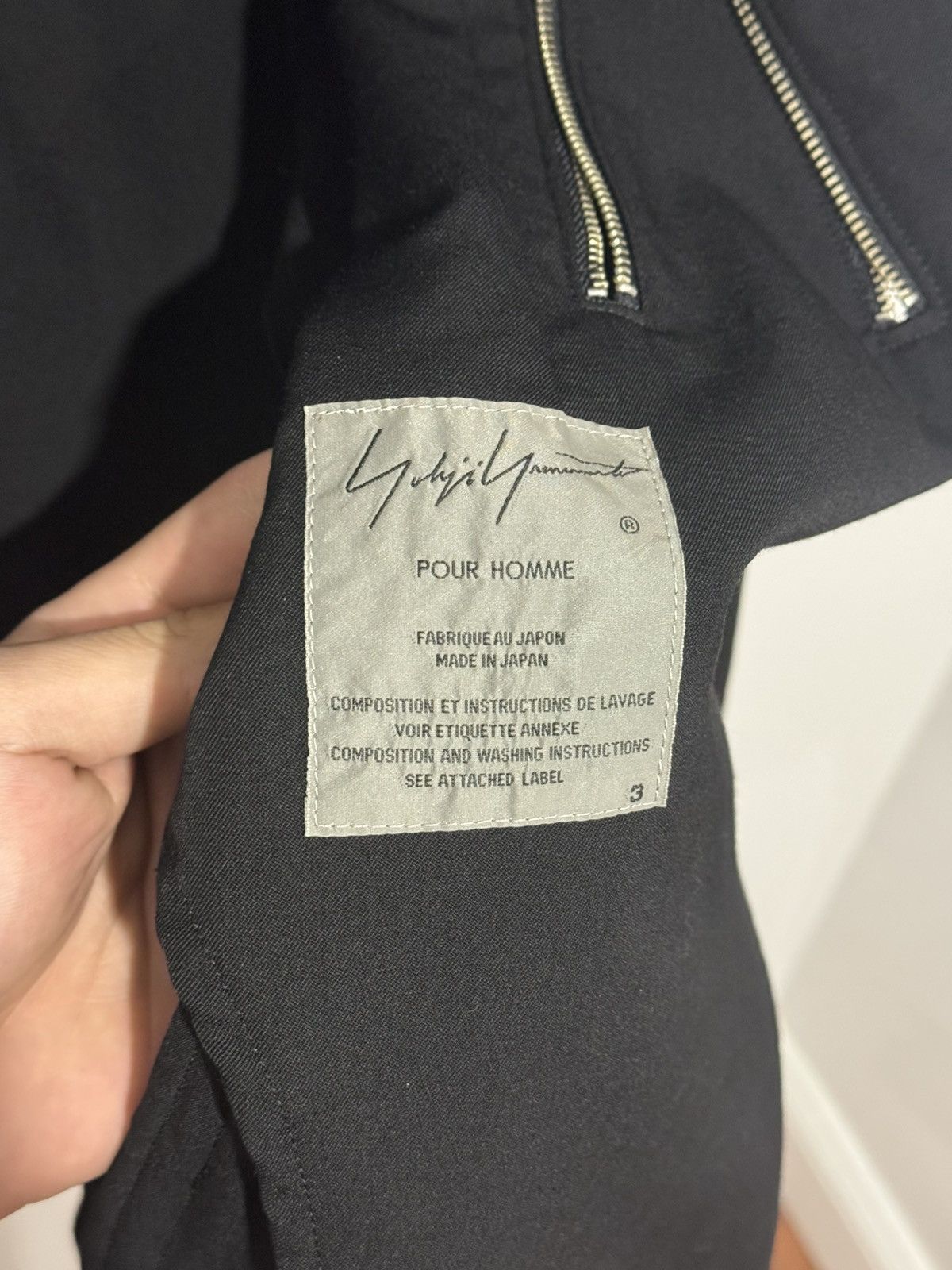 Yohji Yamamoto Yohji Yamamoto Pour Homme 19SS Zipper Jacket Size US L / EU 52-54 / 3 - 3 Thumbnail