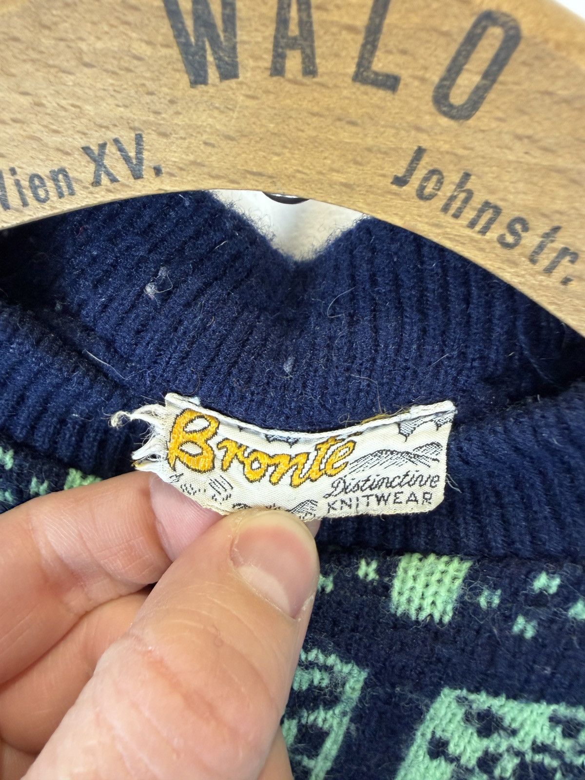 Vintage Vintage Bronte Geometric Knit Sweater Jumper Retro Grunge Size S / US 4 / IT 40 - 8 Thumbnail