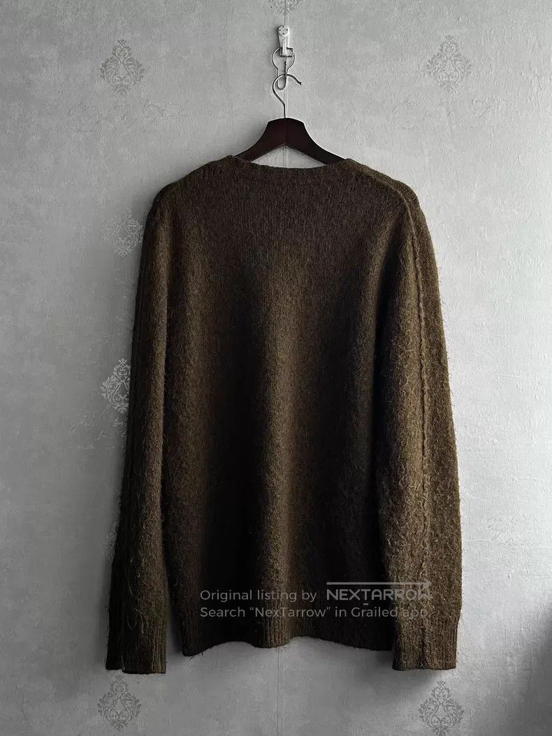 Helmut Lang HELMUT LANG Olive Green Mohair Sweater i Size US S / EU 44-46 / 1 - 2 Thumbnail