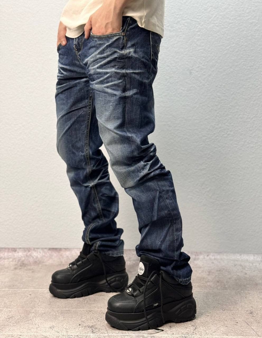 Tornado Mart Takeshy Kurosawa Sequin Logo Denim Pants Vintage Size US 32 / EU 48 - 1 Thumbnail