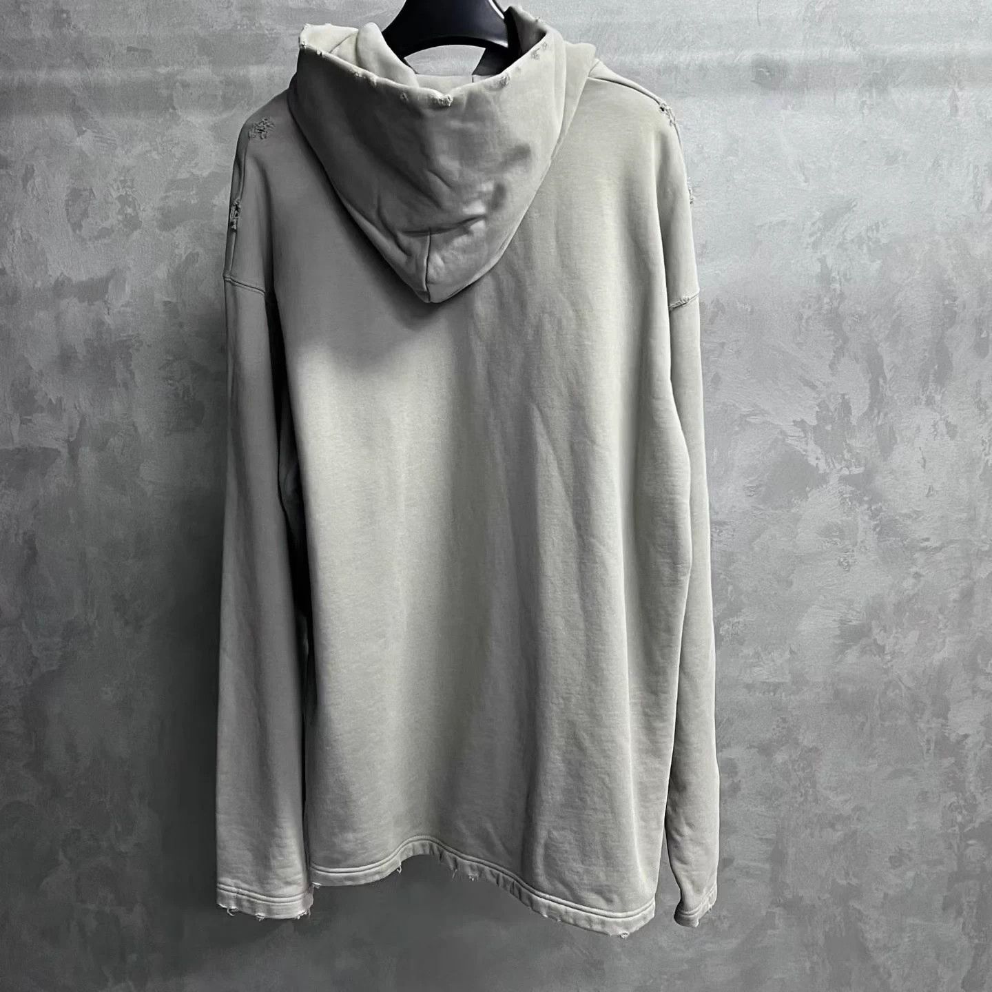 Balenciaga Balenciaga Gray Logo Print Pull-Over Hoodie Size US S / EU 44-46 / 1 - 2 Thumbnail