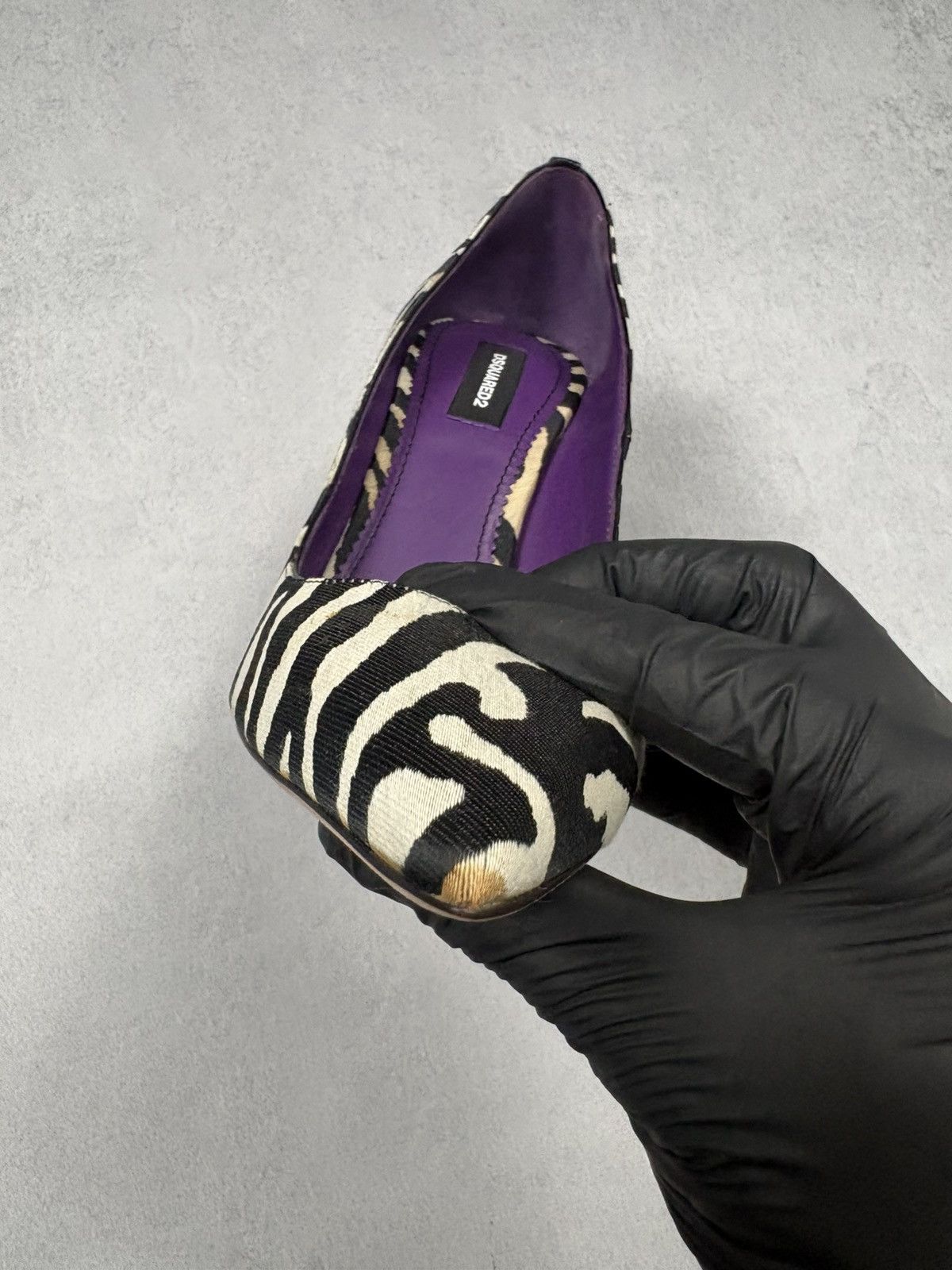 Dsquared2 Dsquared2 Zebra Print Pointed Toe Heels Pumps EU38 Archival Size US 8 / IT 38 - 8 Thumbnail