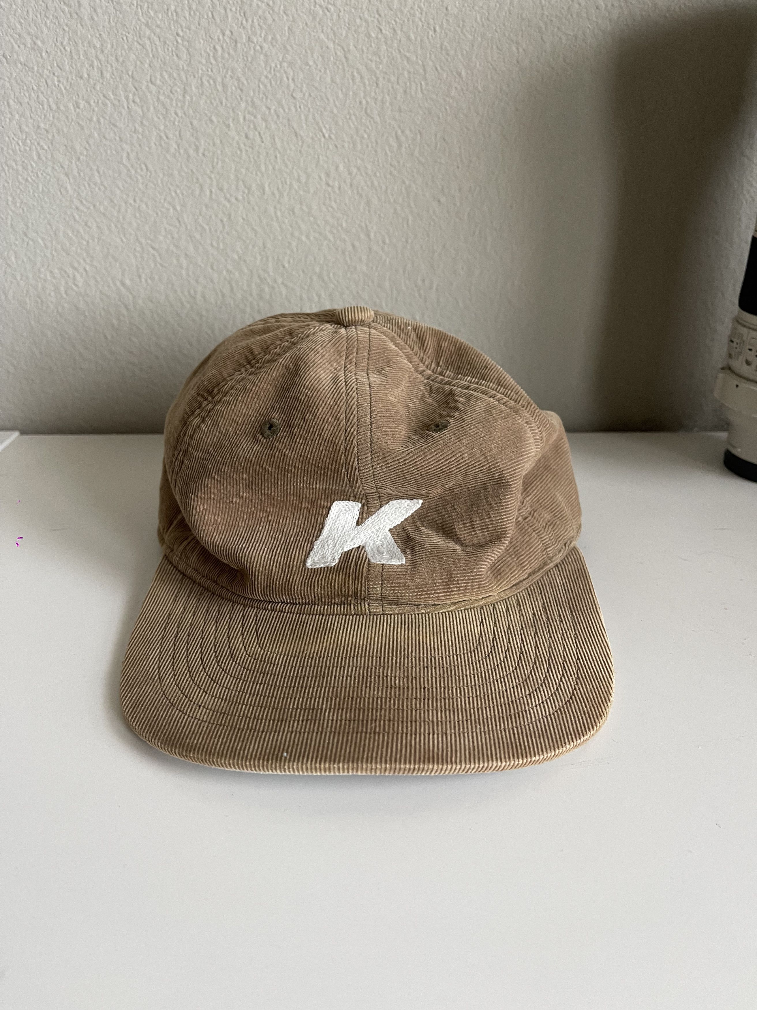 image of Kith "k" Hat in Brown Tan, Men's
